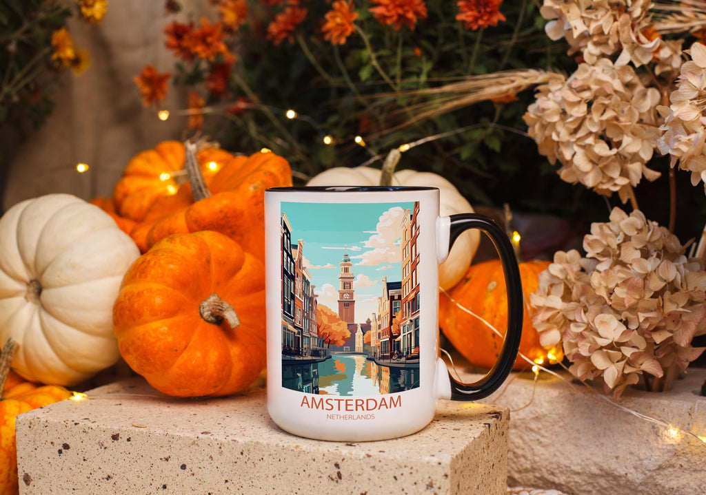 Amsterdam - The Netherlands - Beautiful Tourist Hotspots Mug