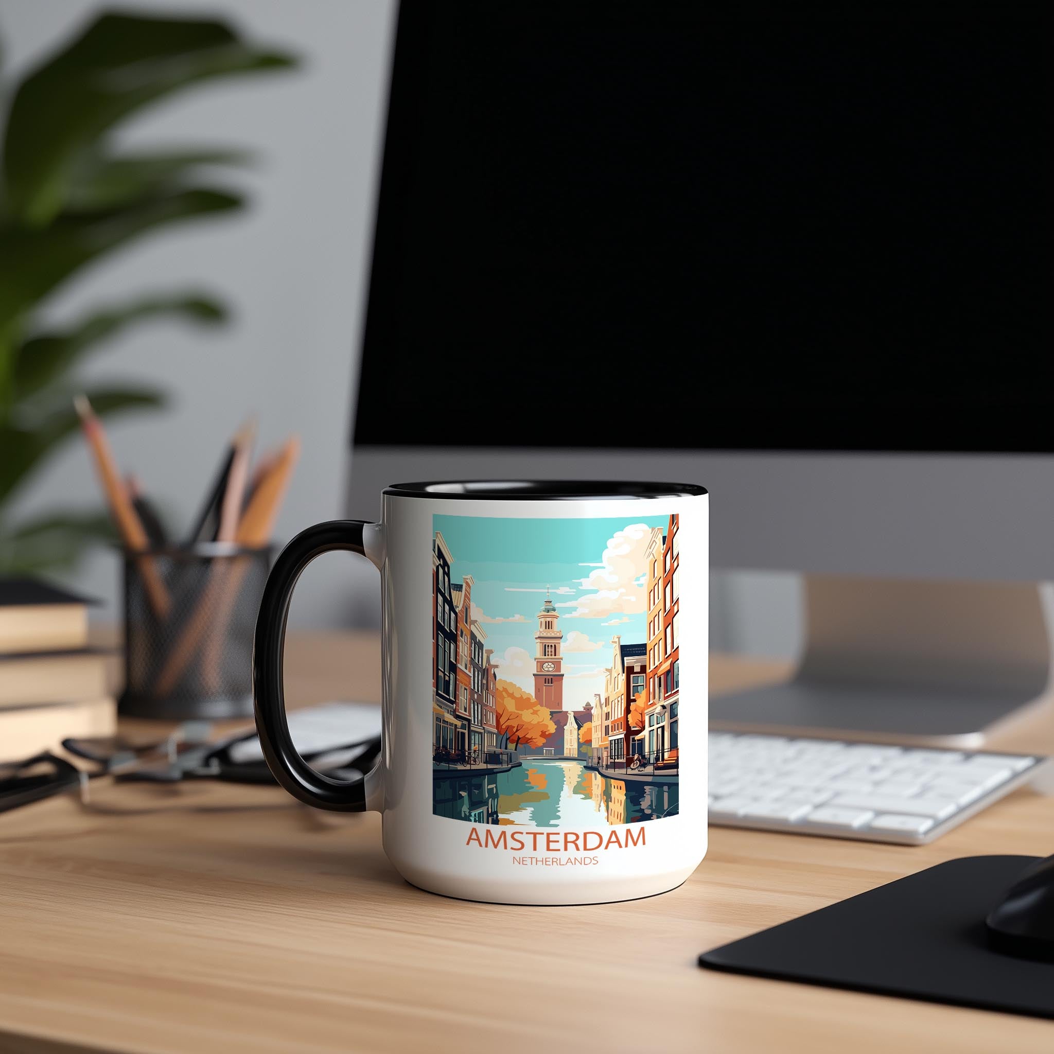Amsterdam - The Netherlands - Beautiful Tourist Hotspots Mug