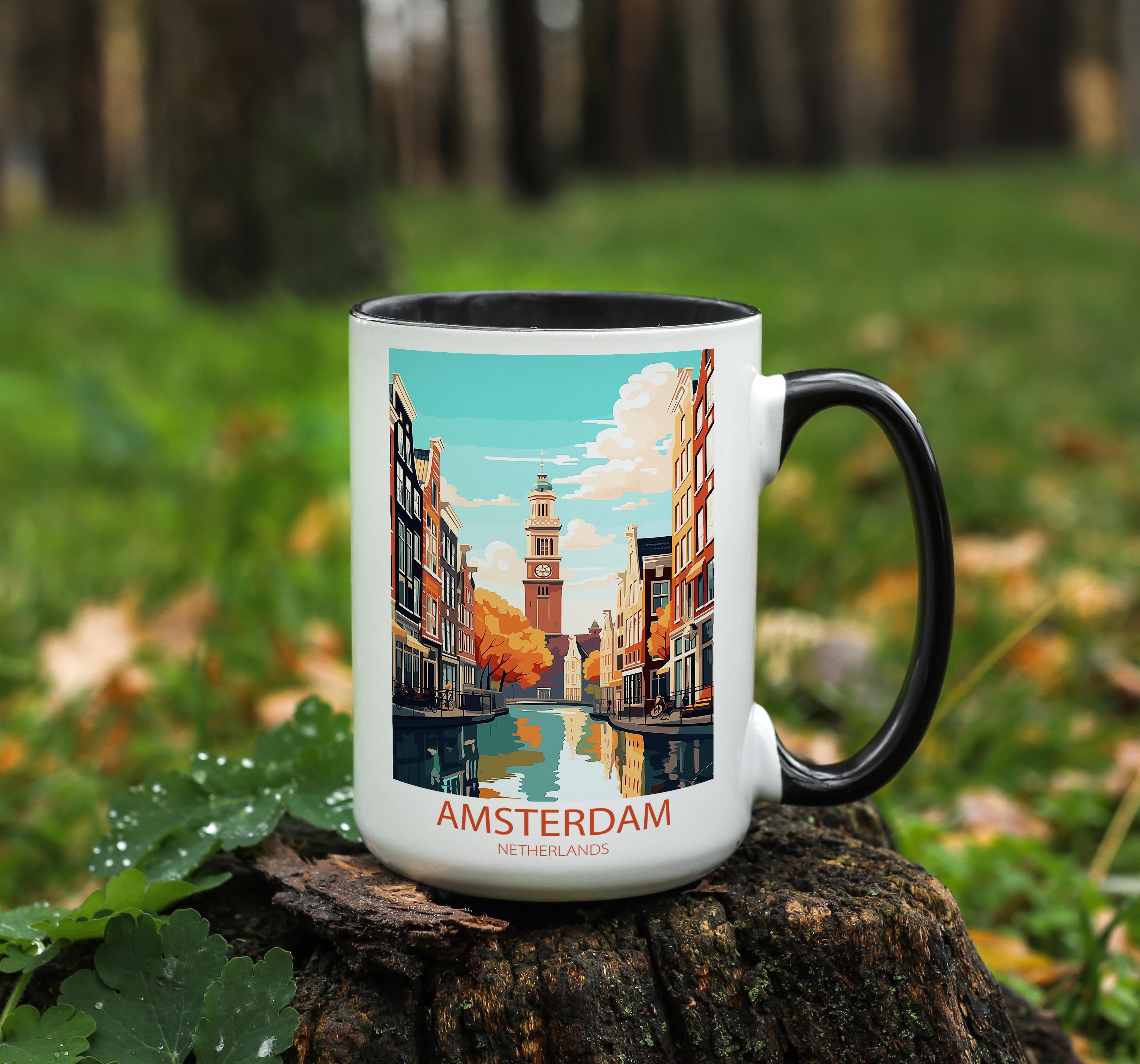 Amsterdam - The Netherlands - Beautiful Tourist Hotspots Mug