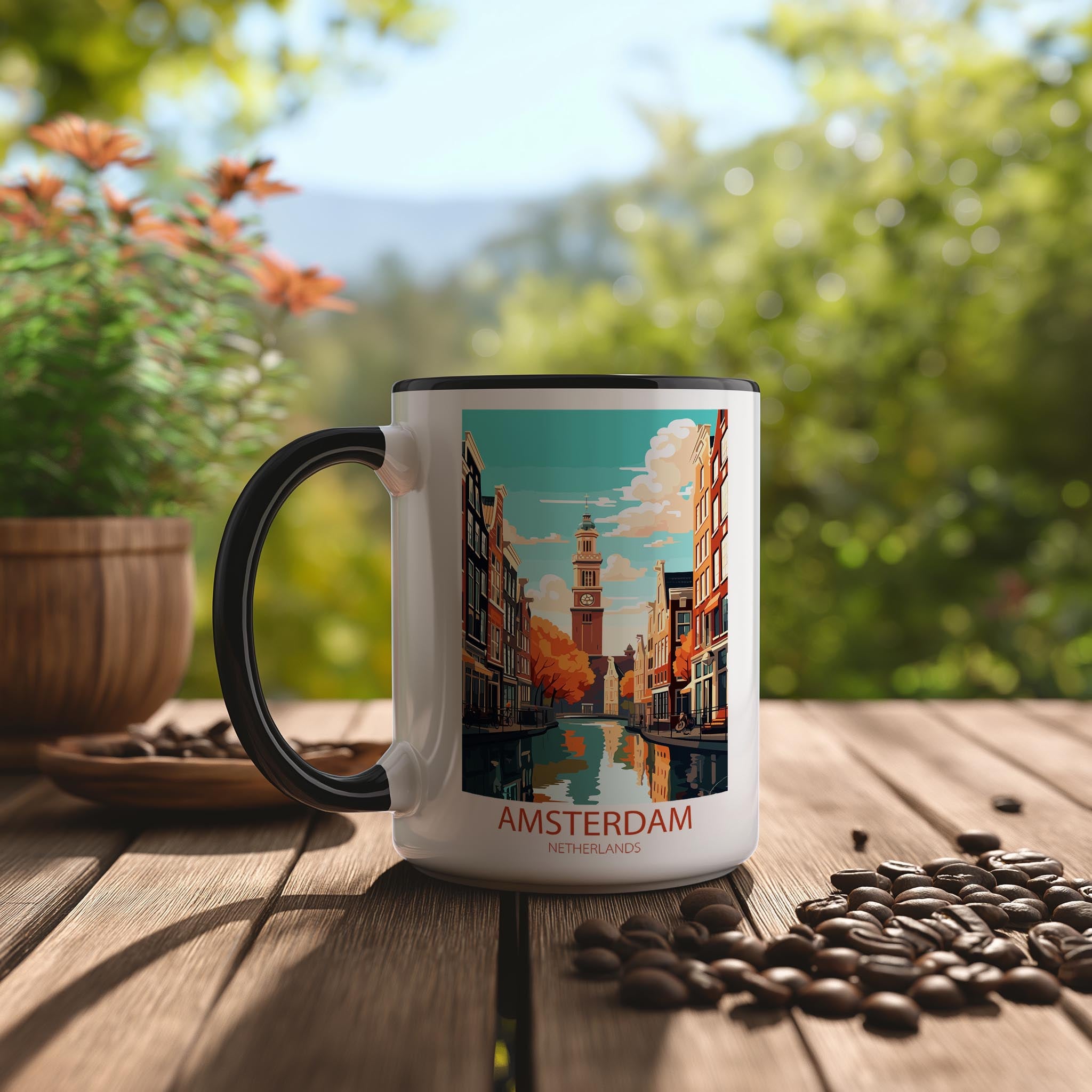 Amsterdam - The Netherlands - Beautiful Tourist Hotspots Mug