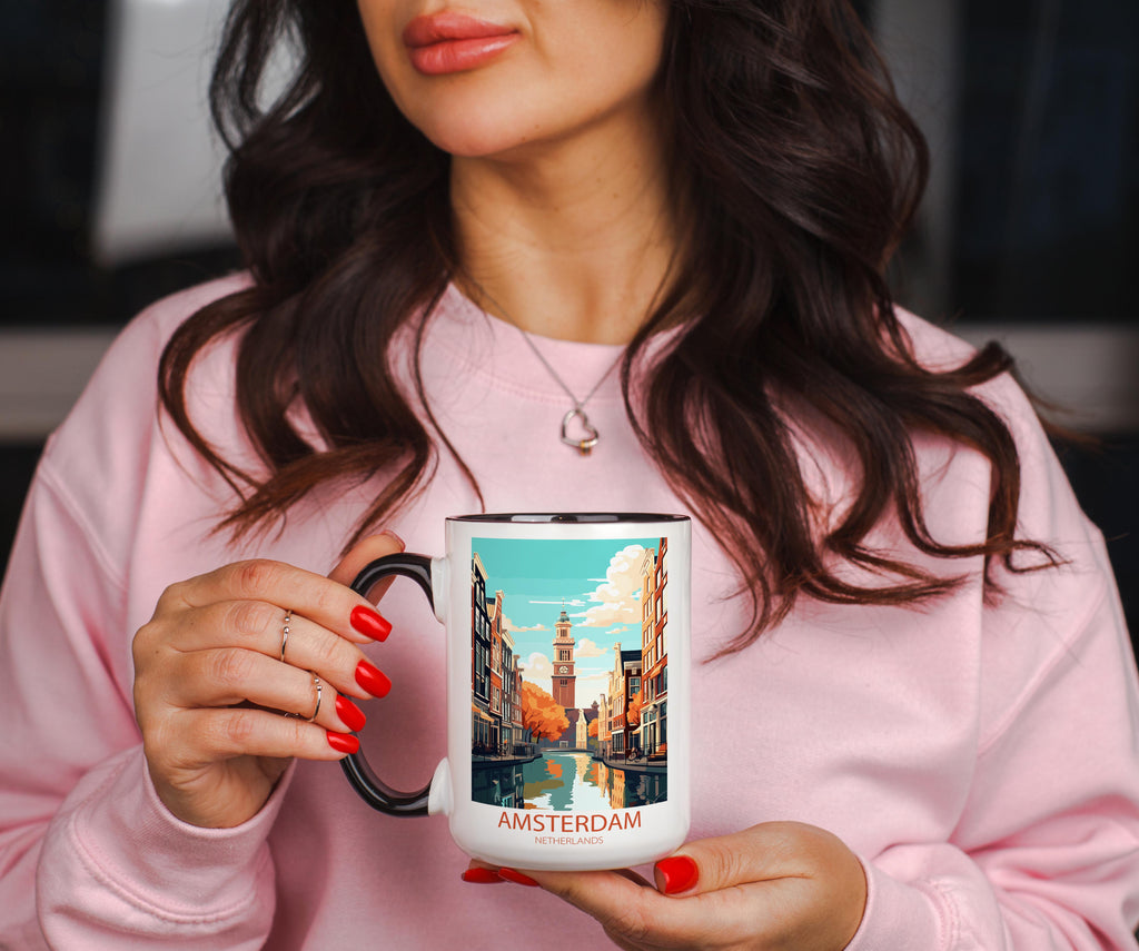 Amsterdam - The Netherlands - Beautiful Tourist Hotspots Mug