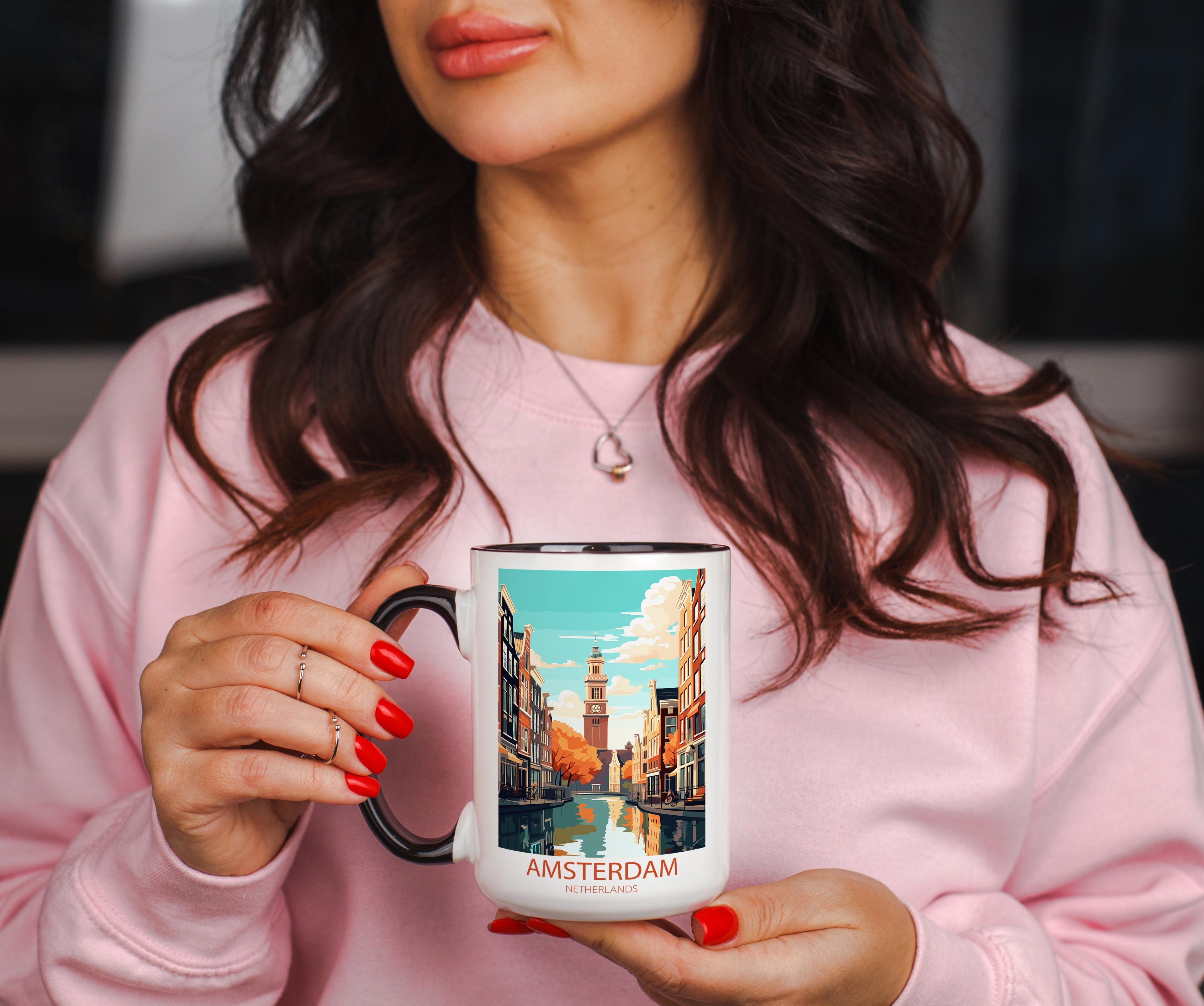 Amsterdam - The Netherlands - Beautiful Tourist Hotspots Mug