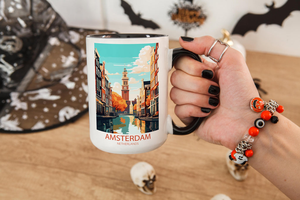 Amsterdam - The Netherlands - Beautiful Tourist Hotspots Mug