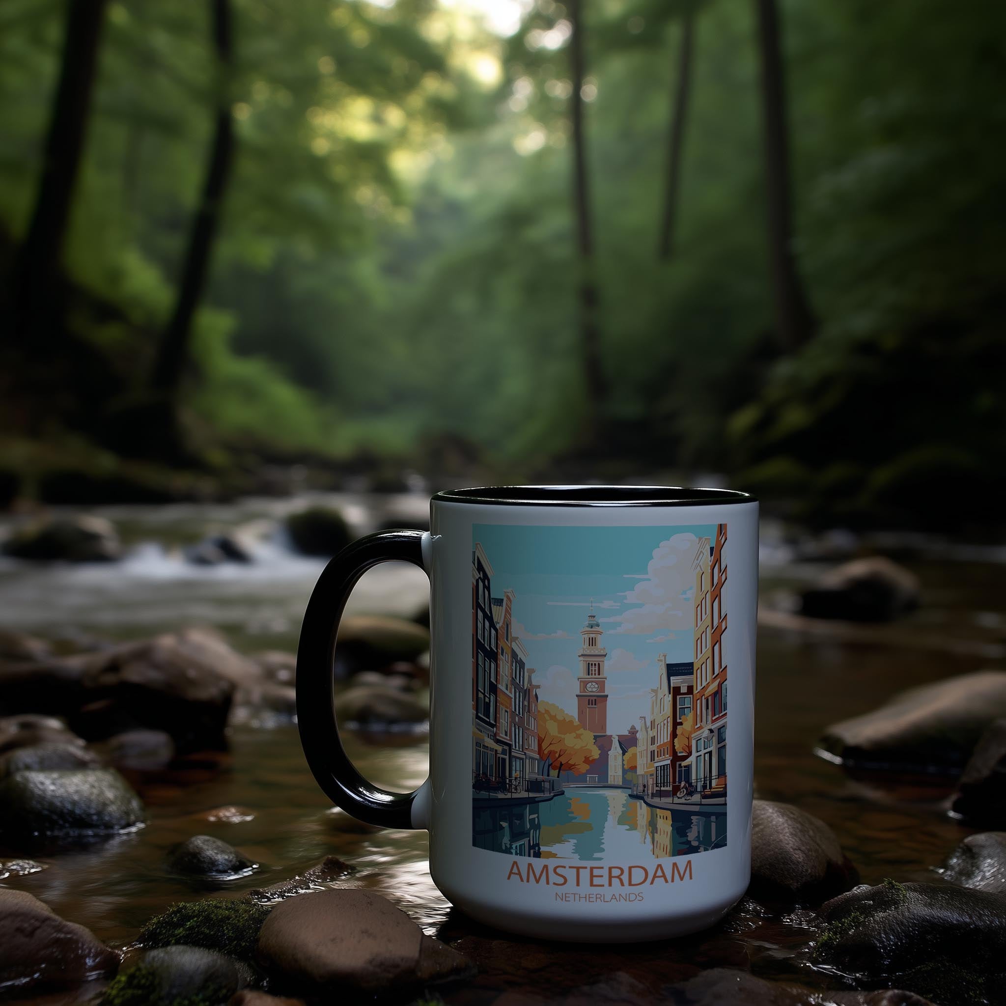 Amsterdam - The Netherlands - Beautiful Tourist Hotspots Mug