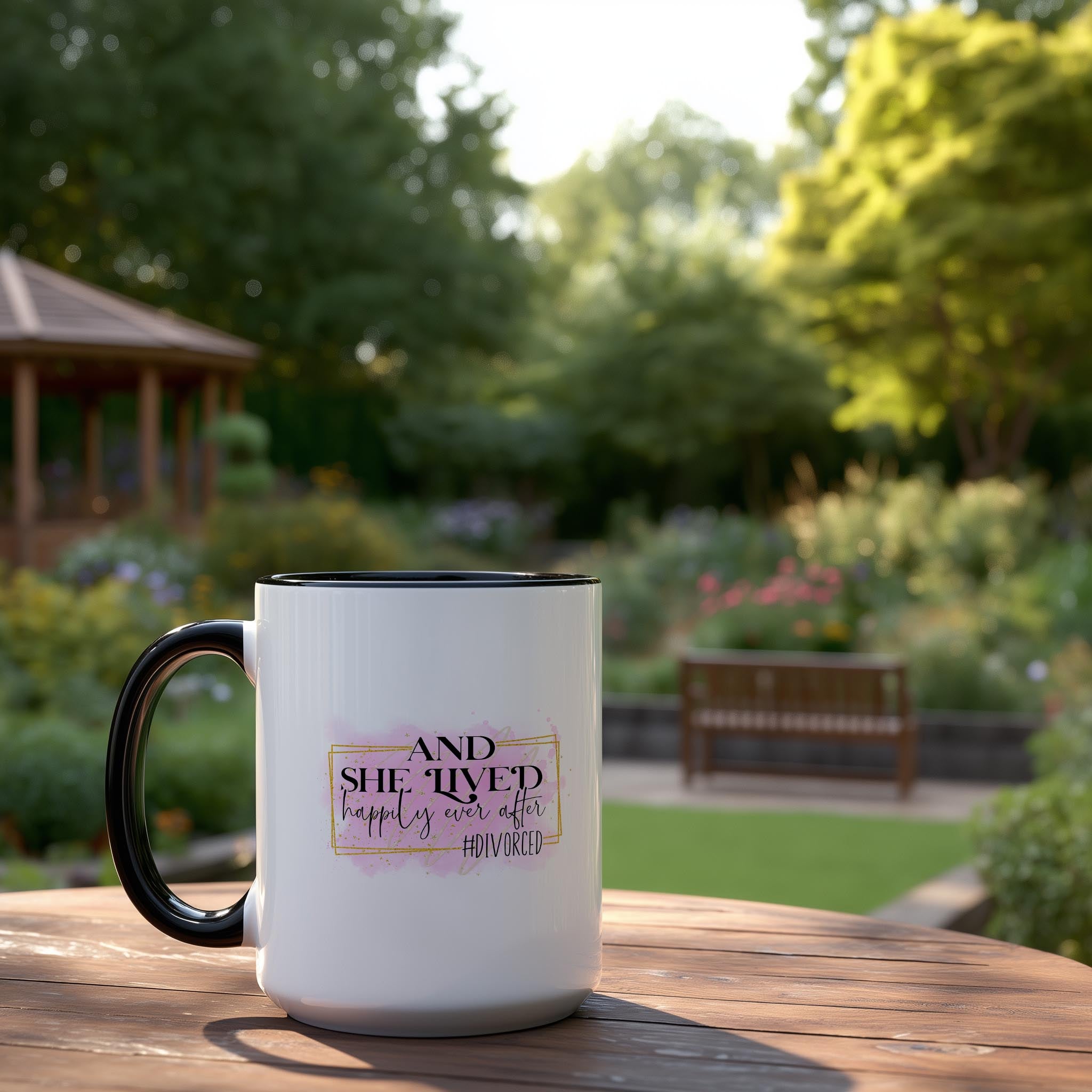 #Divorced - She Lived Happily Ever After - Adult Humor Mug