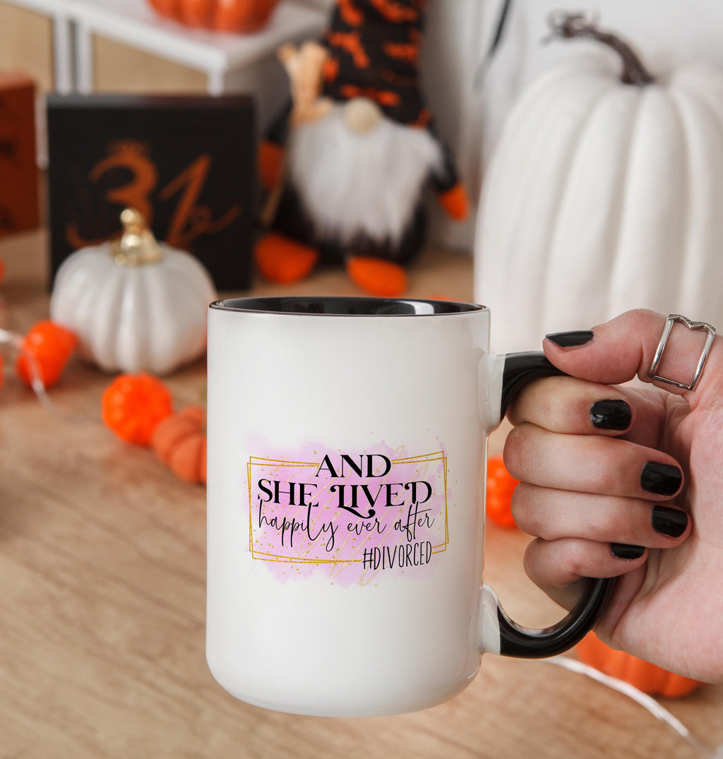 #Divorced - She Lived Happily Ever After - Adult Humor Mug