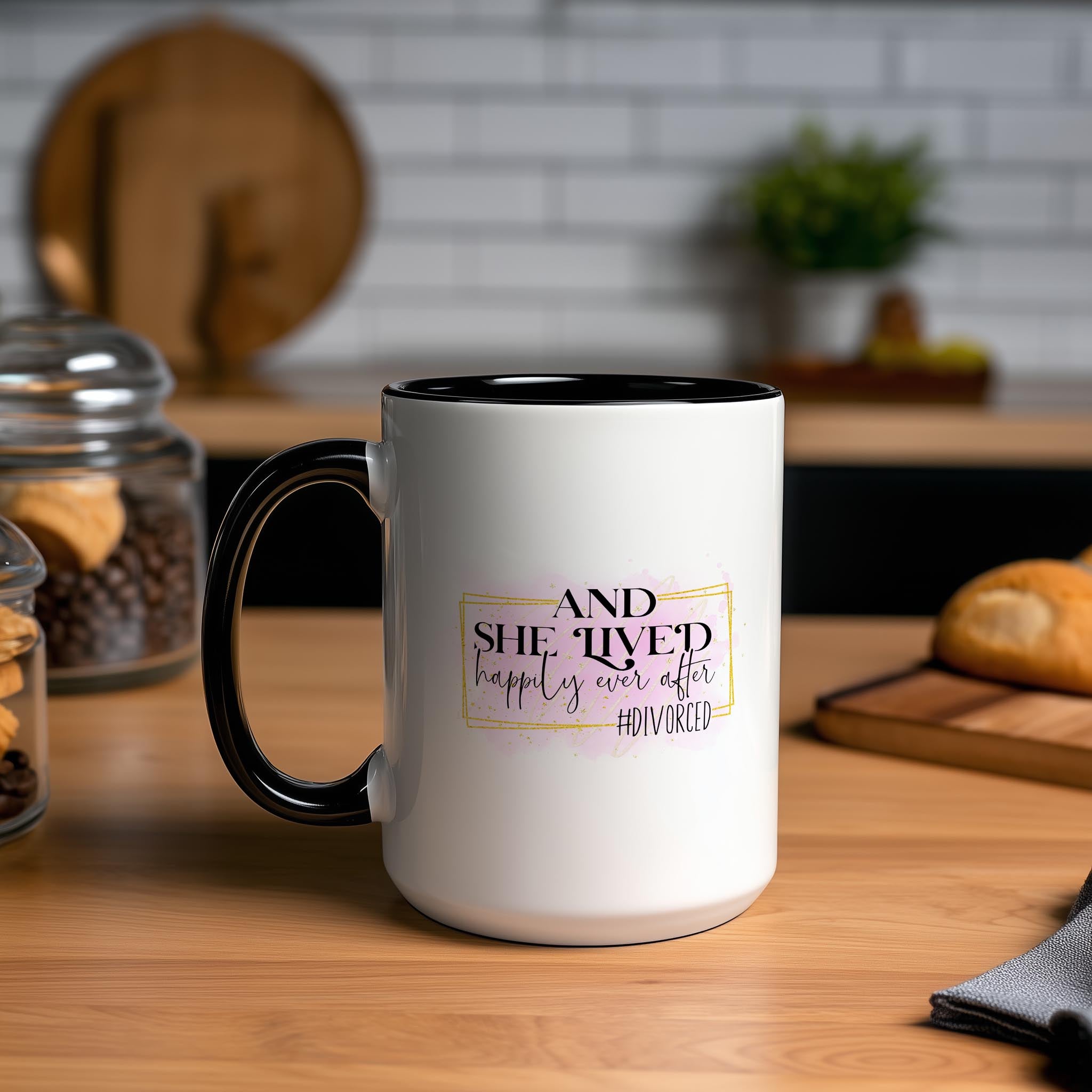 #Divorced - She Lived Happily Ever After - Adult Humor Mug