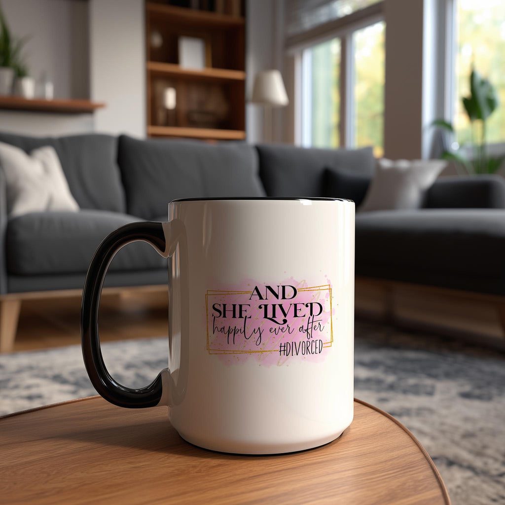 #Divorced - She Lived Happily Ever After - Adult Humor Mug
