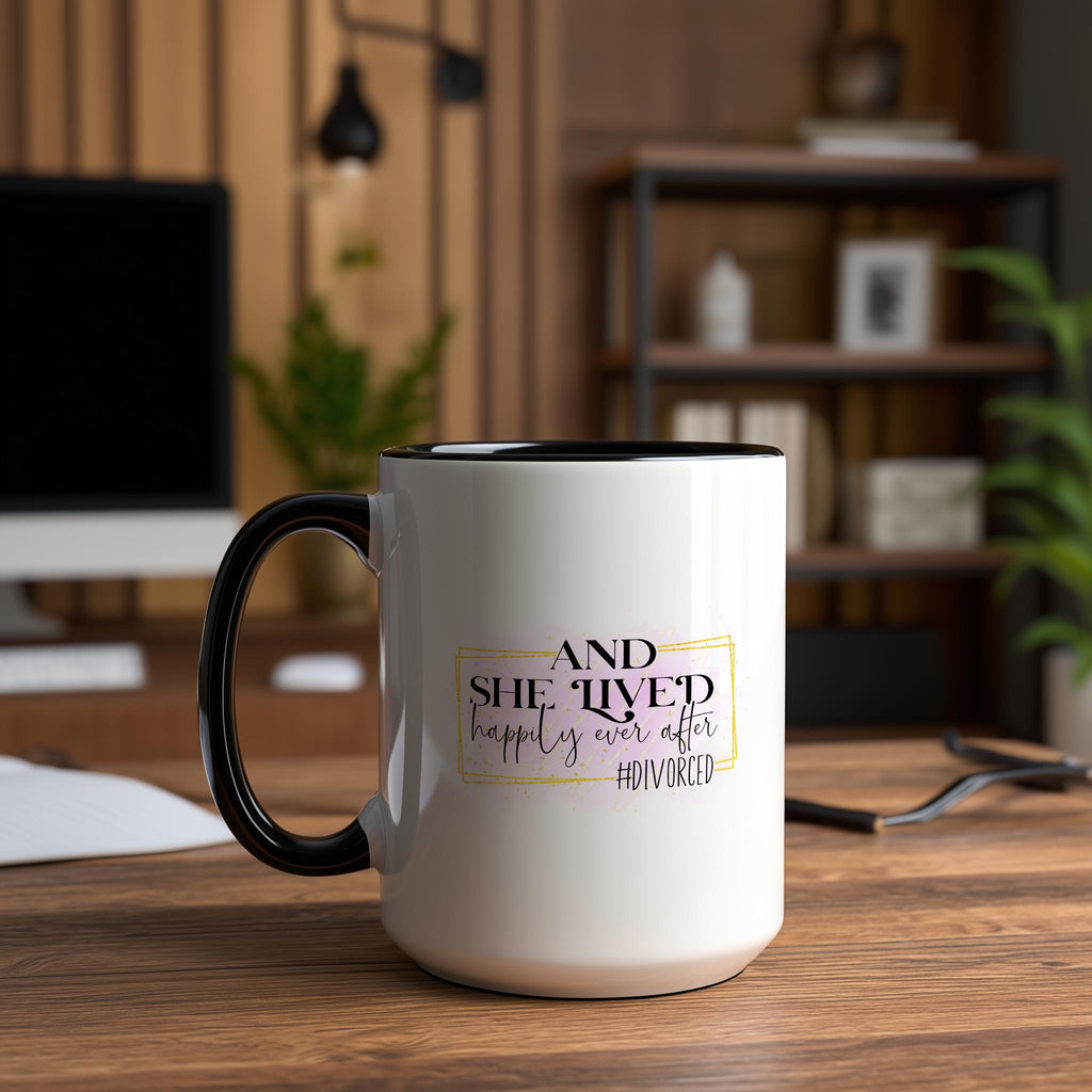 #Divorced - She Lived Happily Ever After - Adult Humor Mug