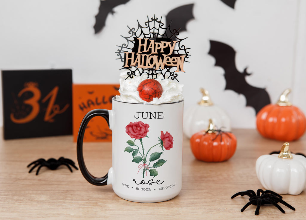 June - Rose - Birth Month Flower Mug