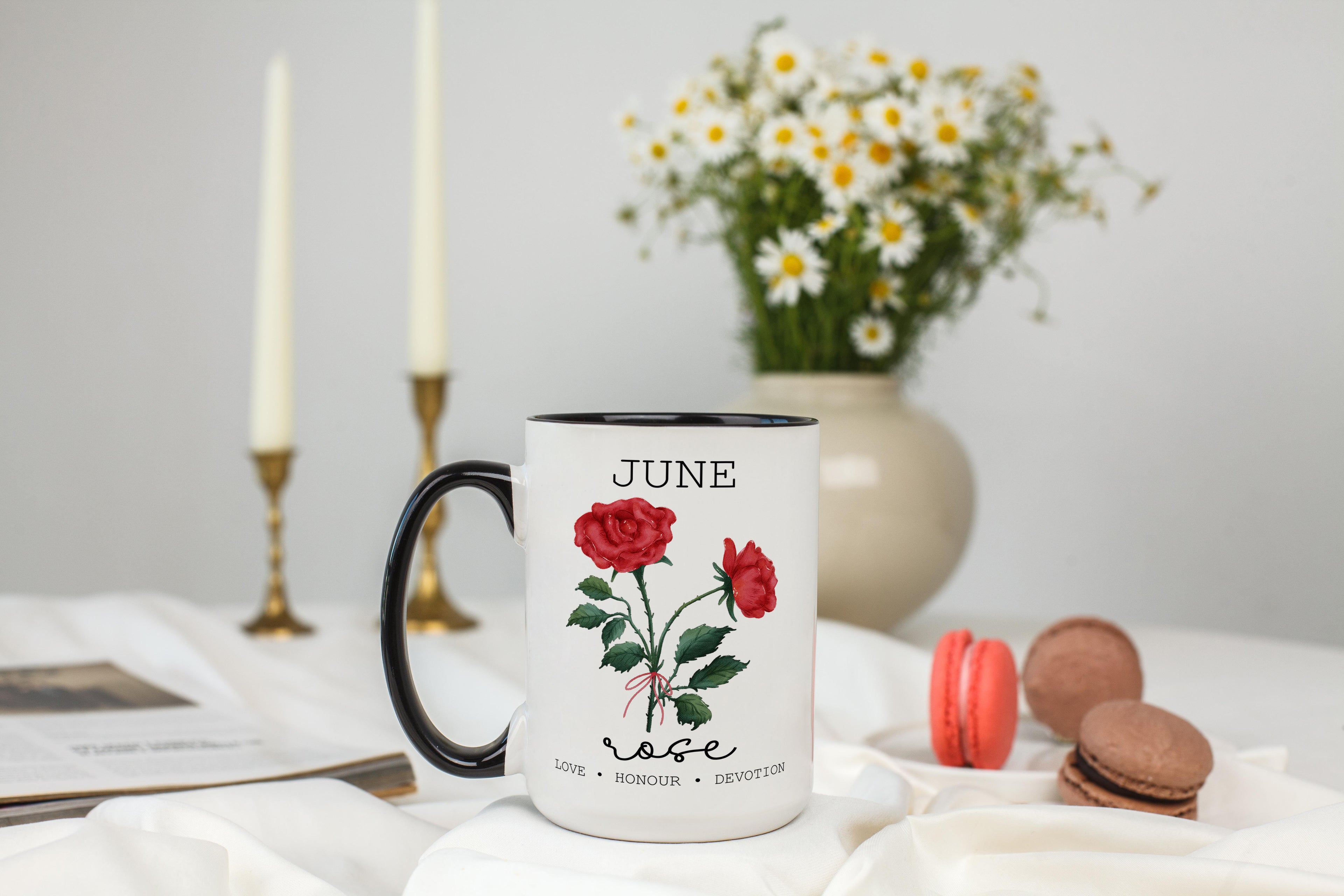 June - Rose - Birth Month Flower Mug