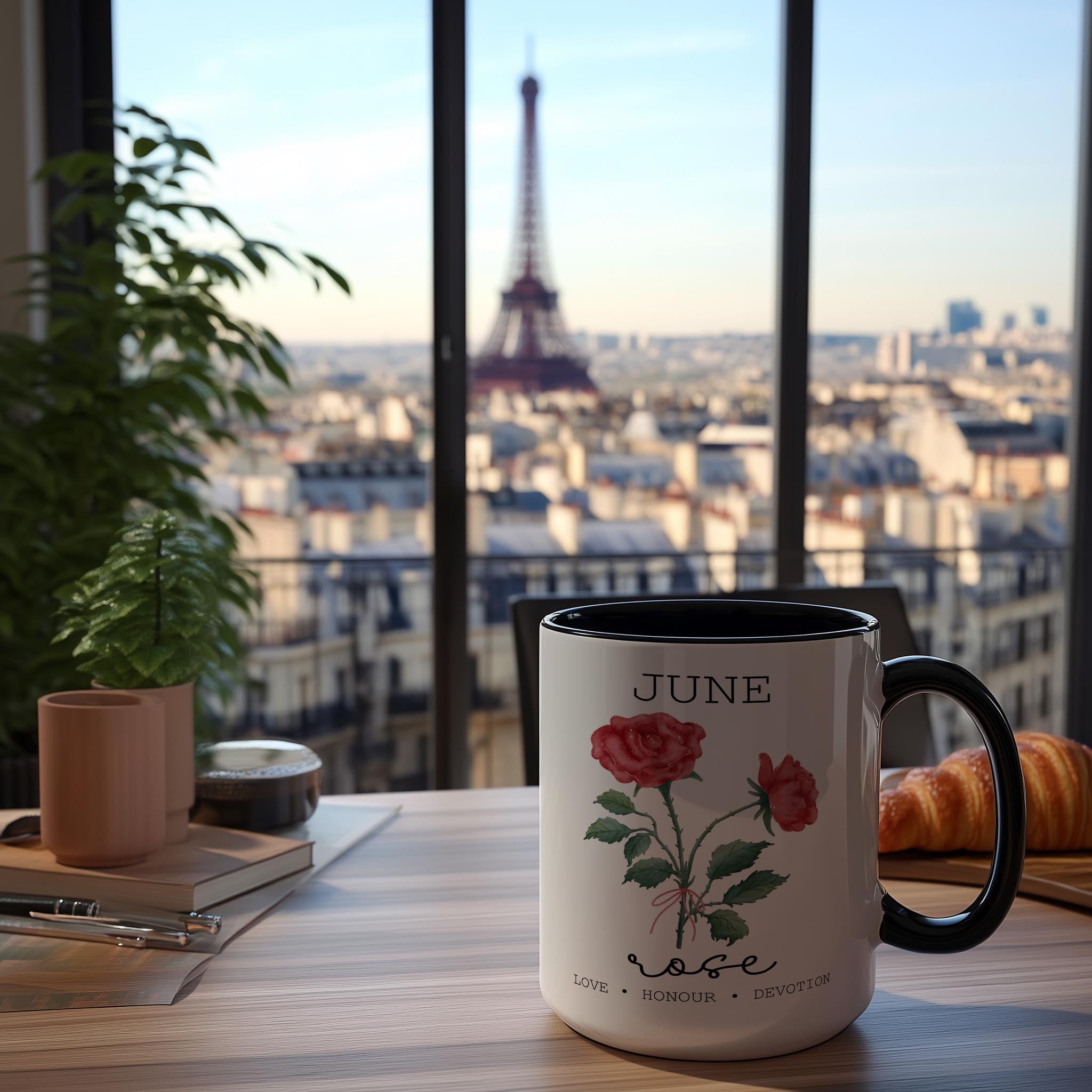 June - Rose - Birth Month Flower Mug