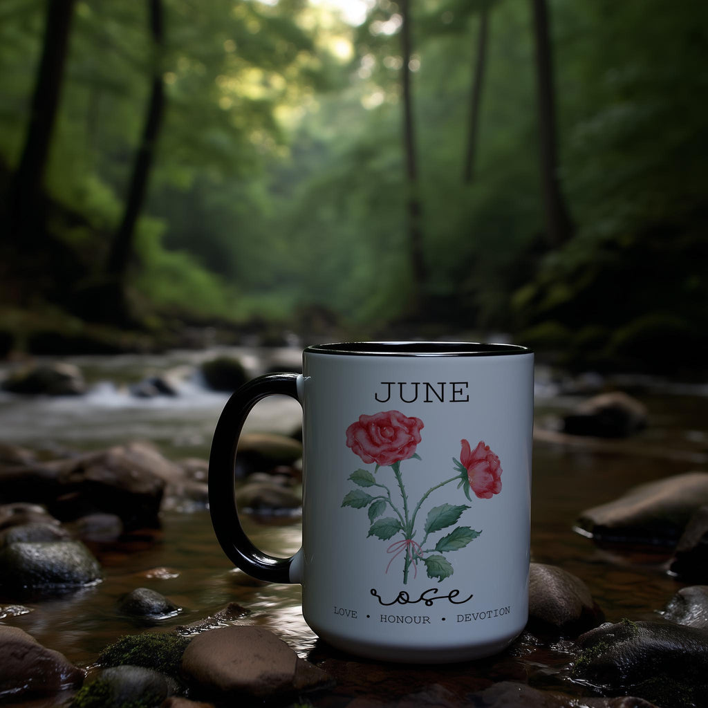 June - Rose - Birth Month Flower Mug