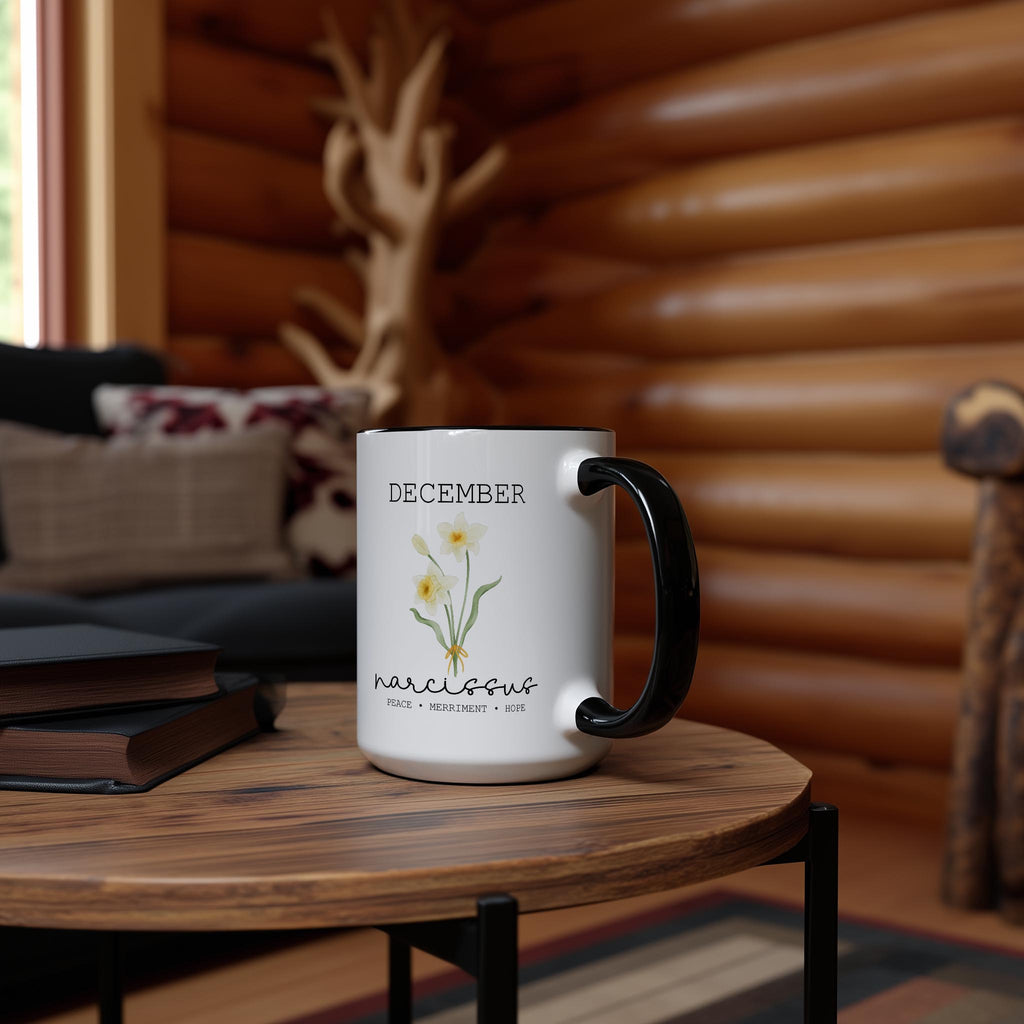 December - Narcissus - Birth Month Flower Mug