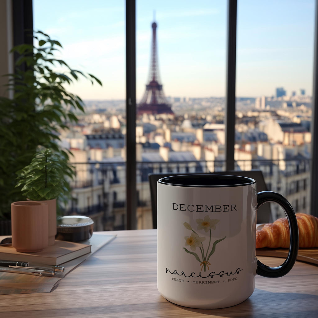 December - Narcissus - Birth Month Flower Mug