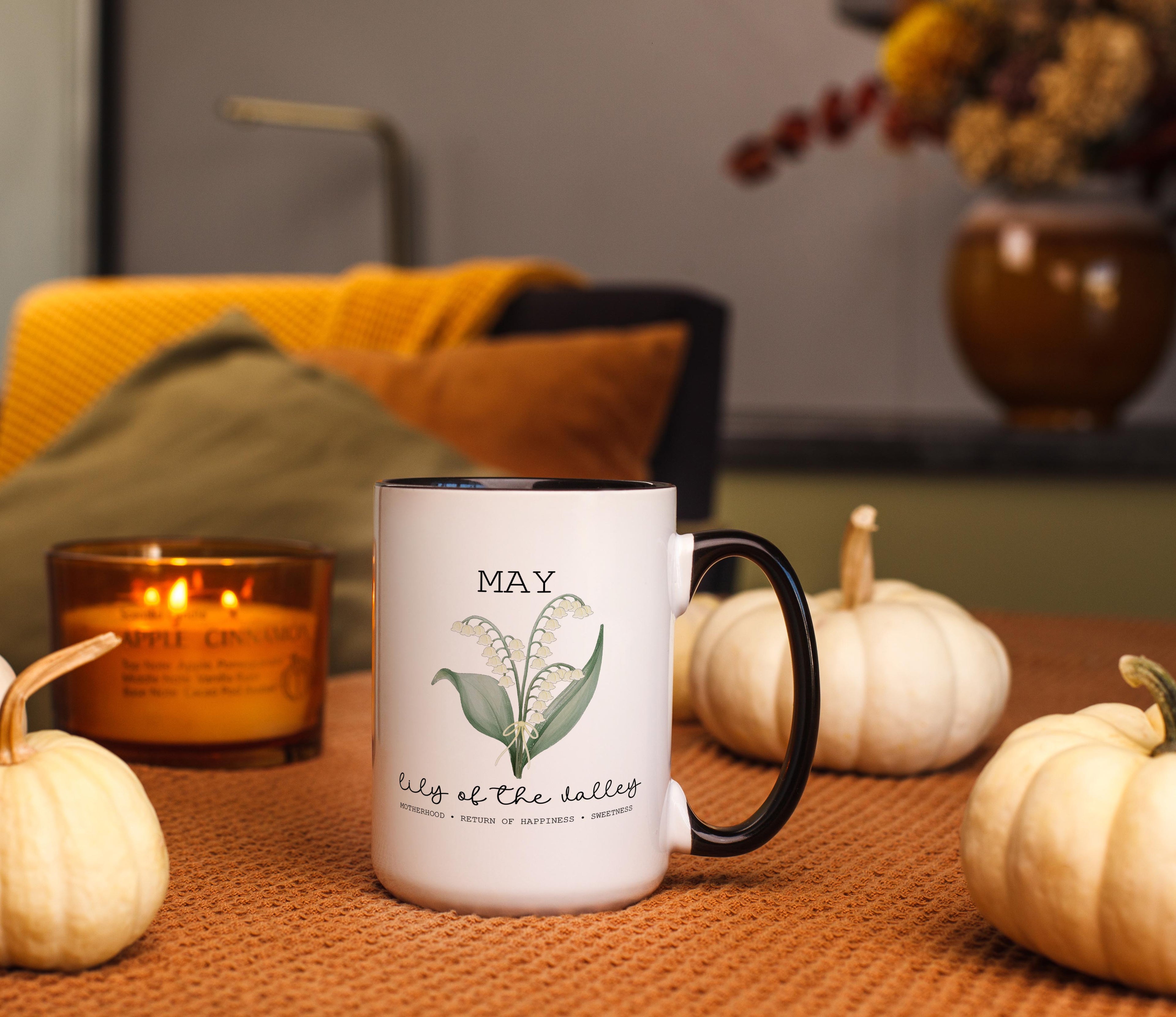 May - Lily of the Valley - Birth Month Flower Mug