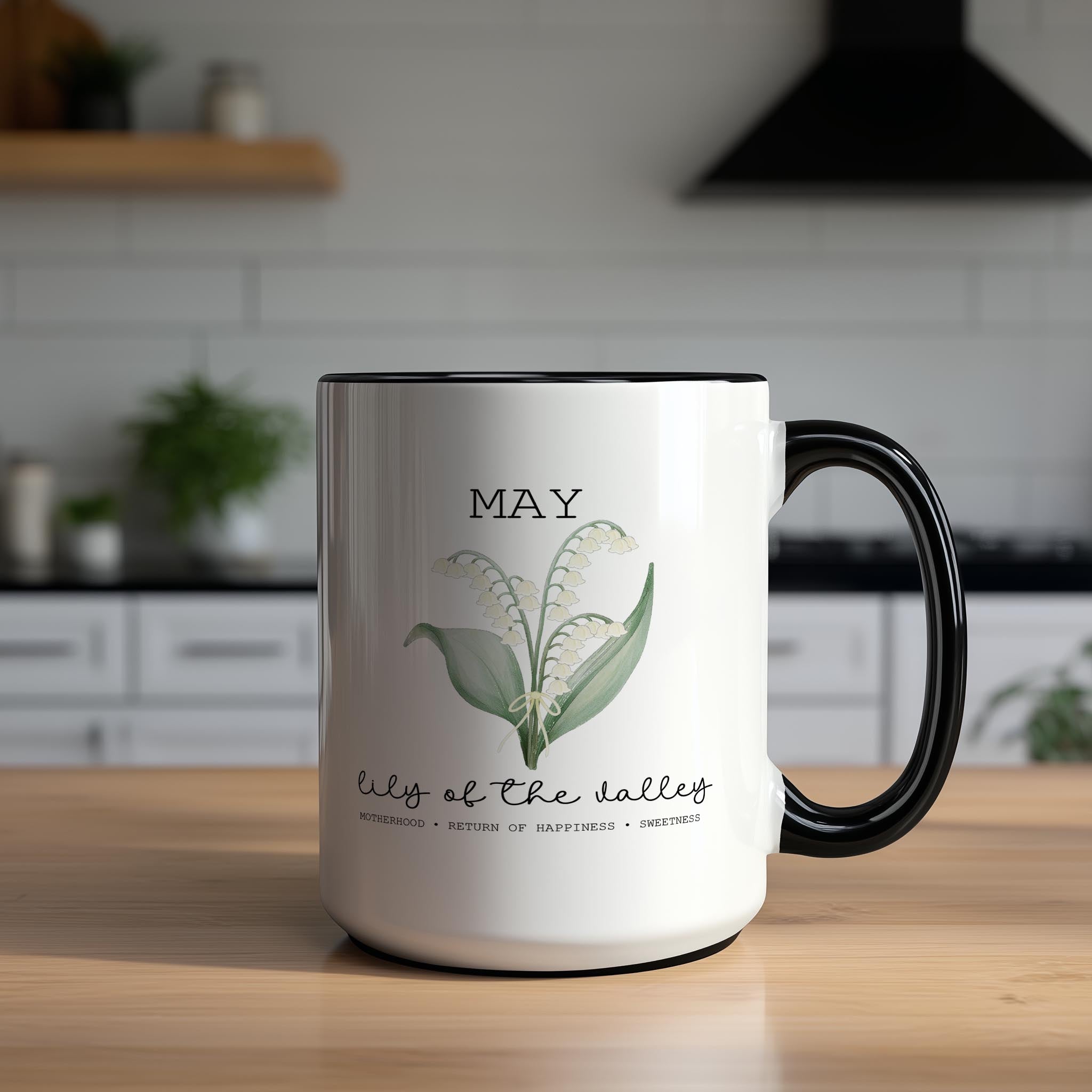 May - Lily of the Valley - Birth Month Flower Mug