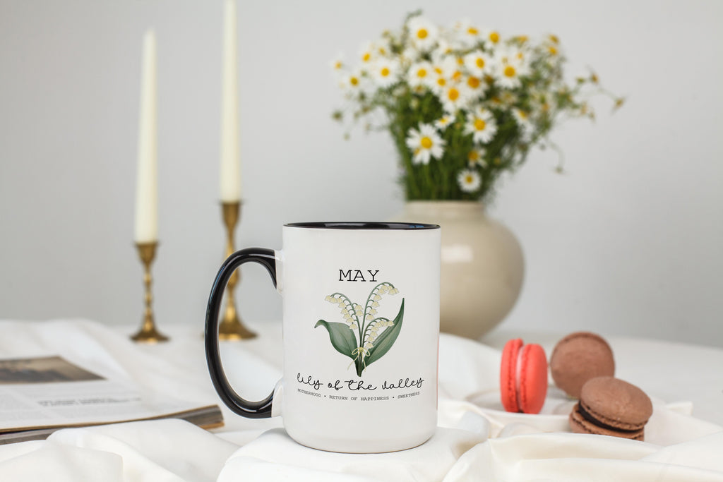 May - Lily of the Valley - Birth Month Flower Mug