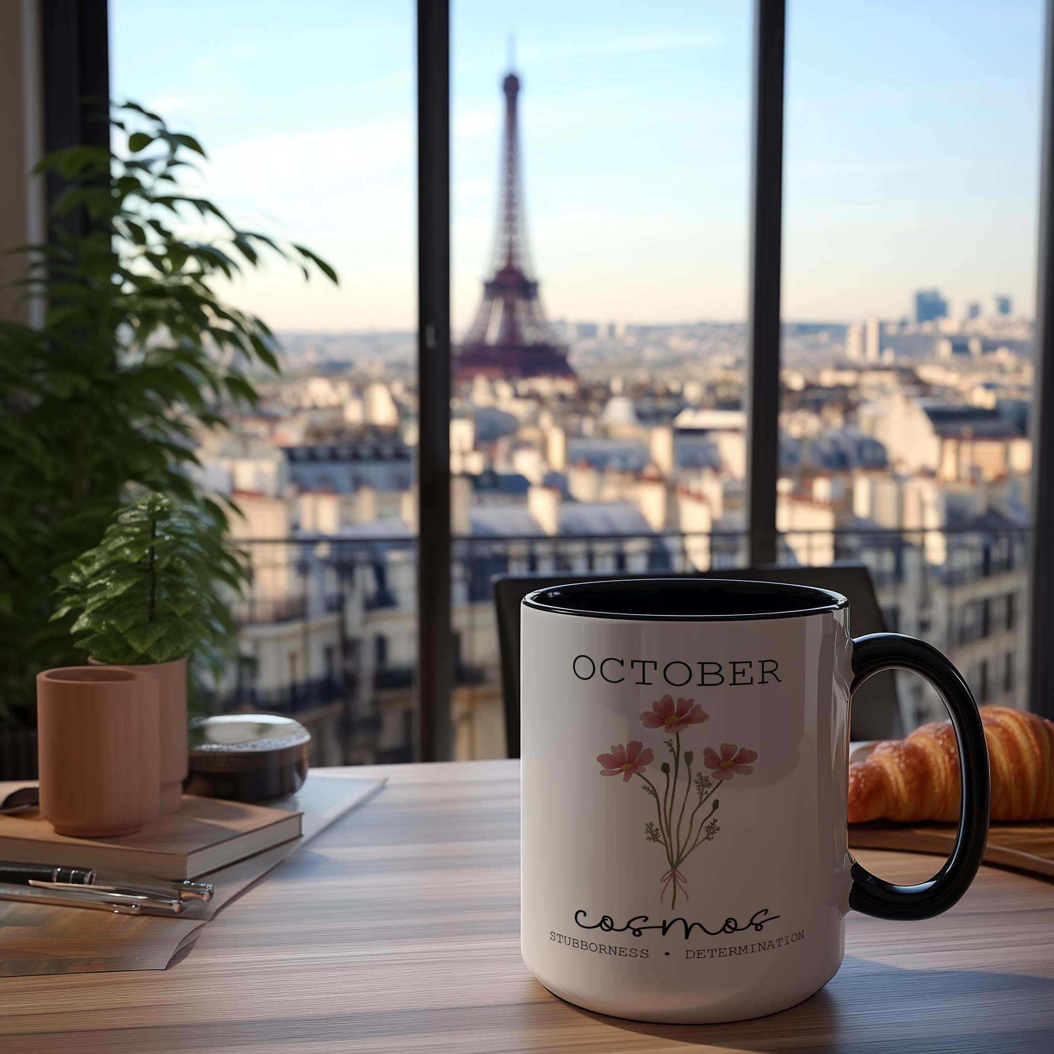 October - Cosmos - Birth Month Flower Mug