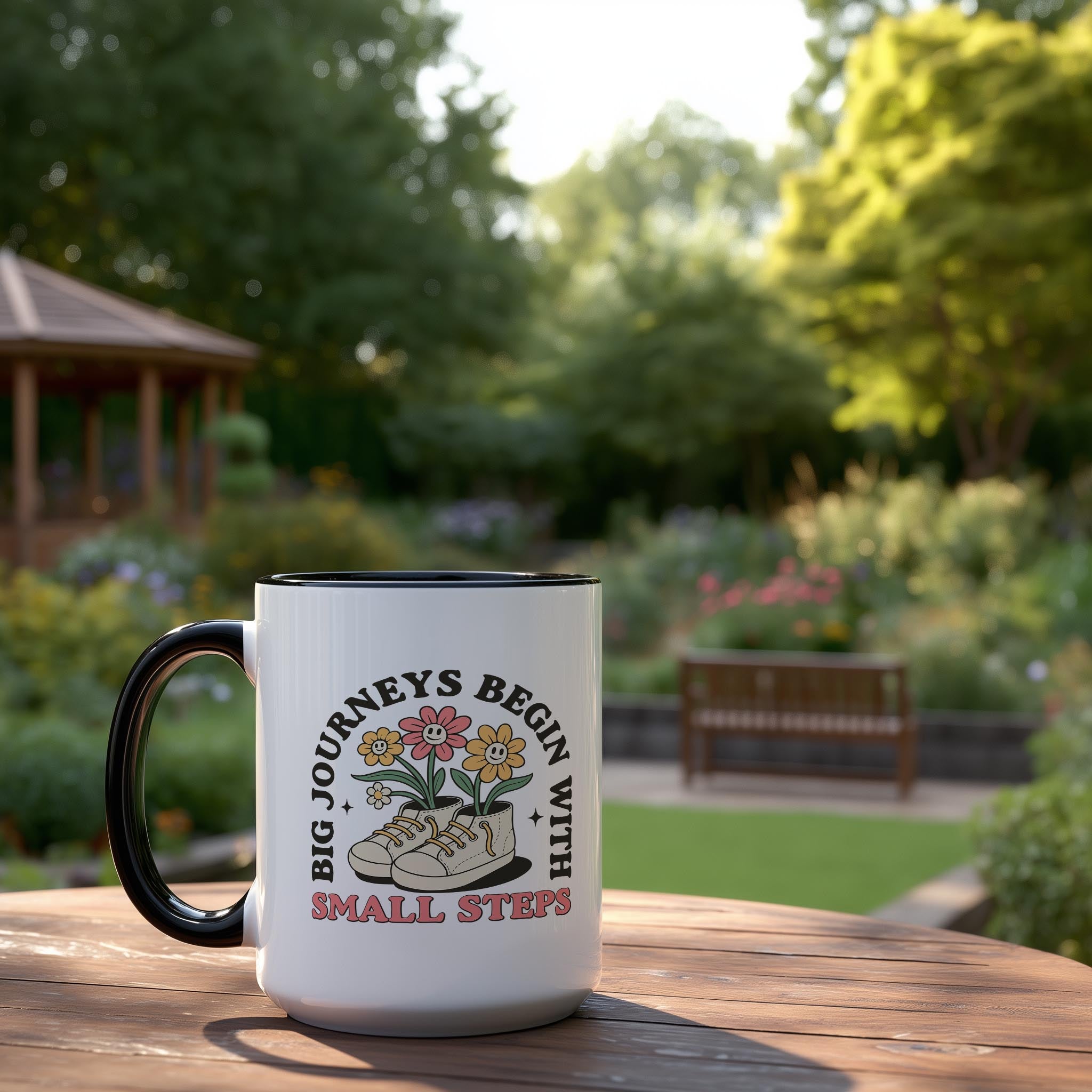 Big Journey's Begin with Small Steps - Affirmation and Motivation Mug