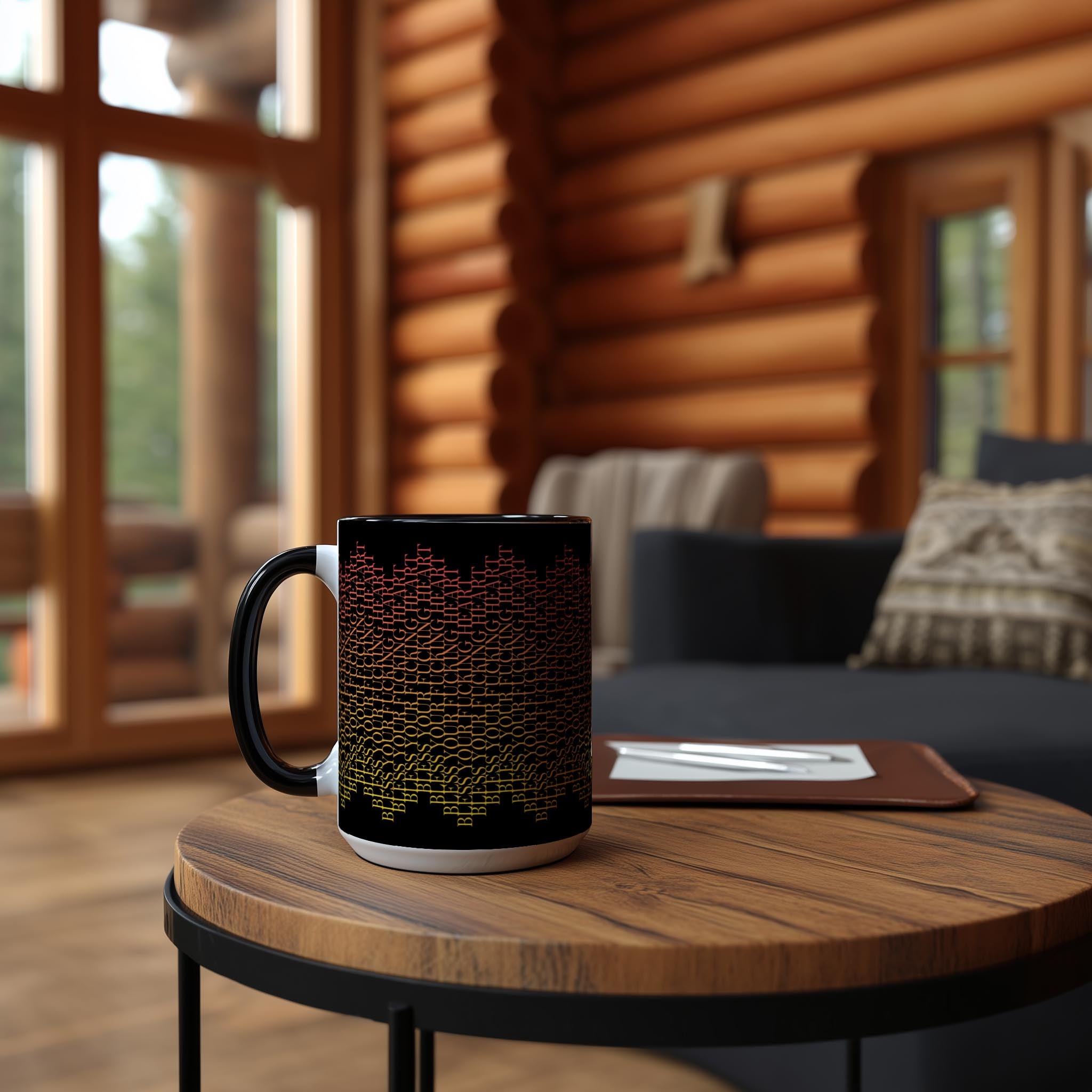 Hidden Message "Bless Your F*cking Heart" Mug