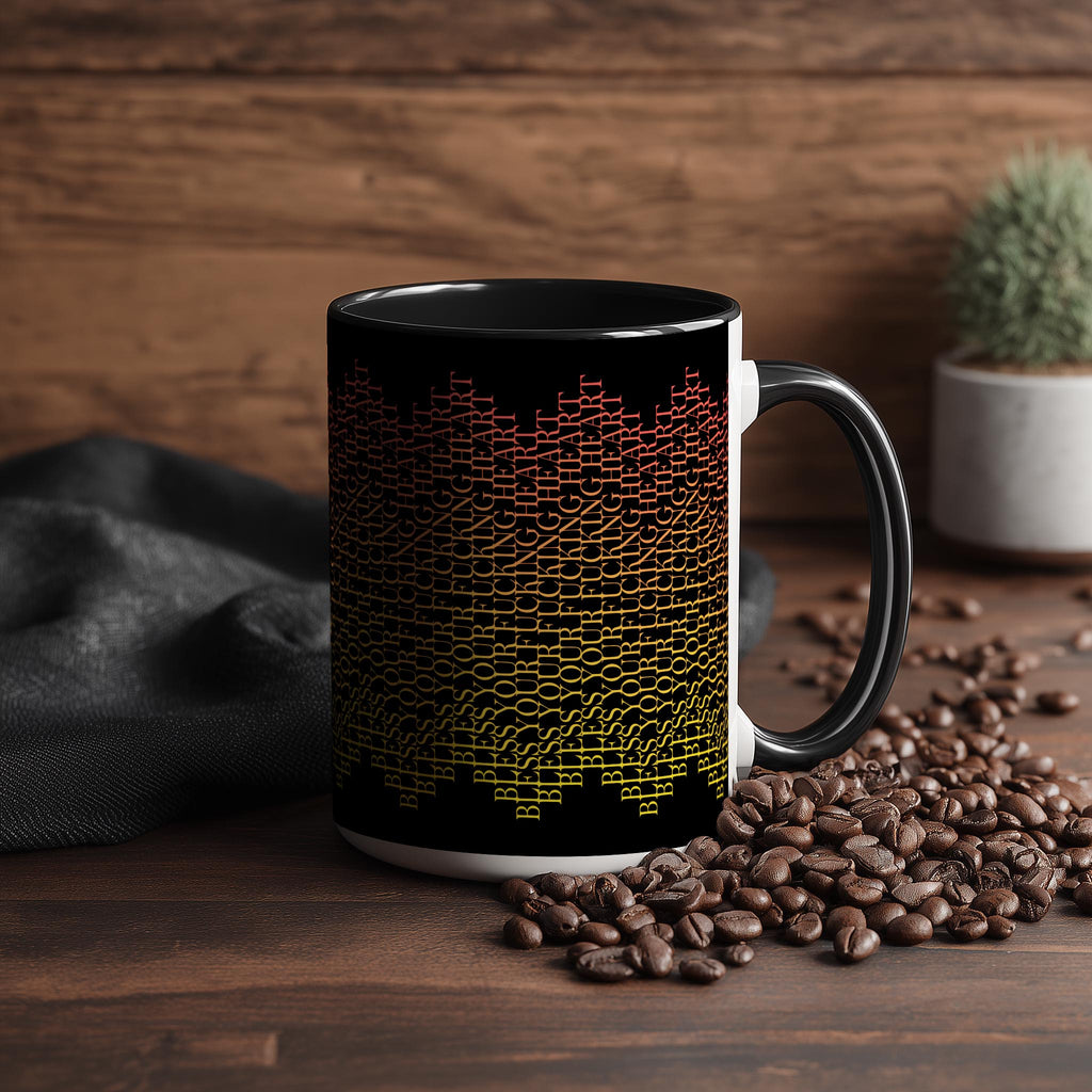 Hidden Message "Bless Your F*cking Heart" Mug