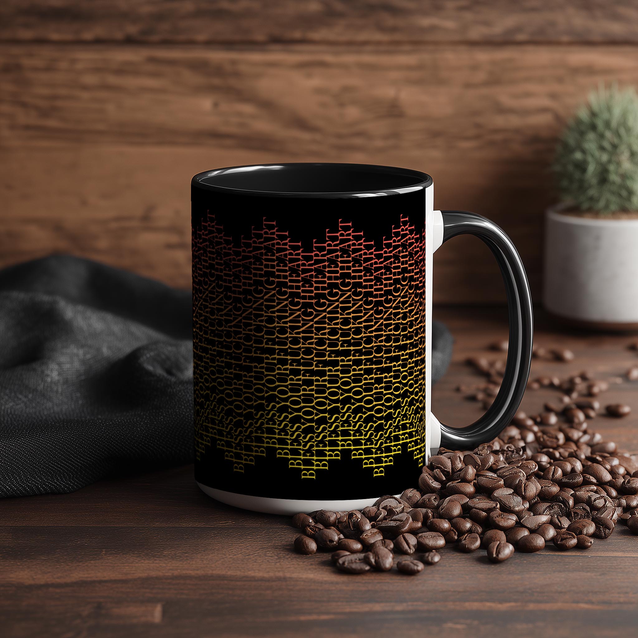 Hidden Message "Bless Your F*cking Heart" Mug
