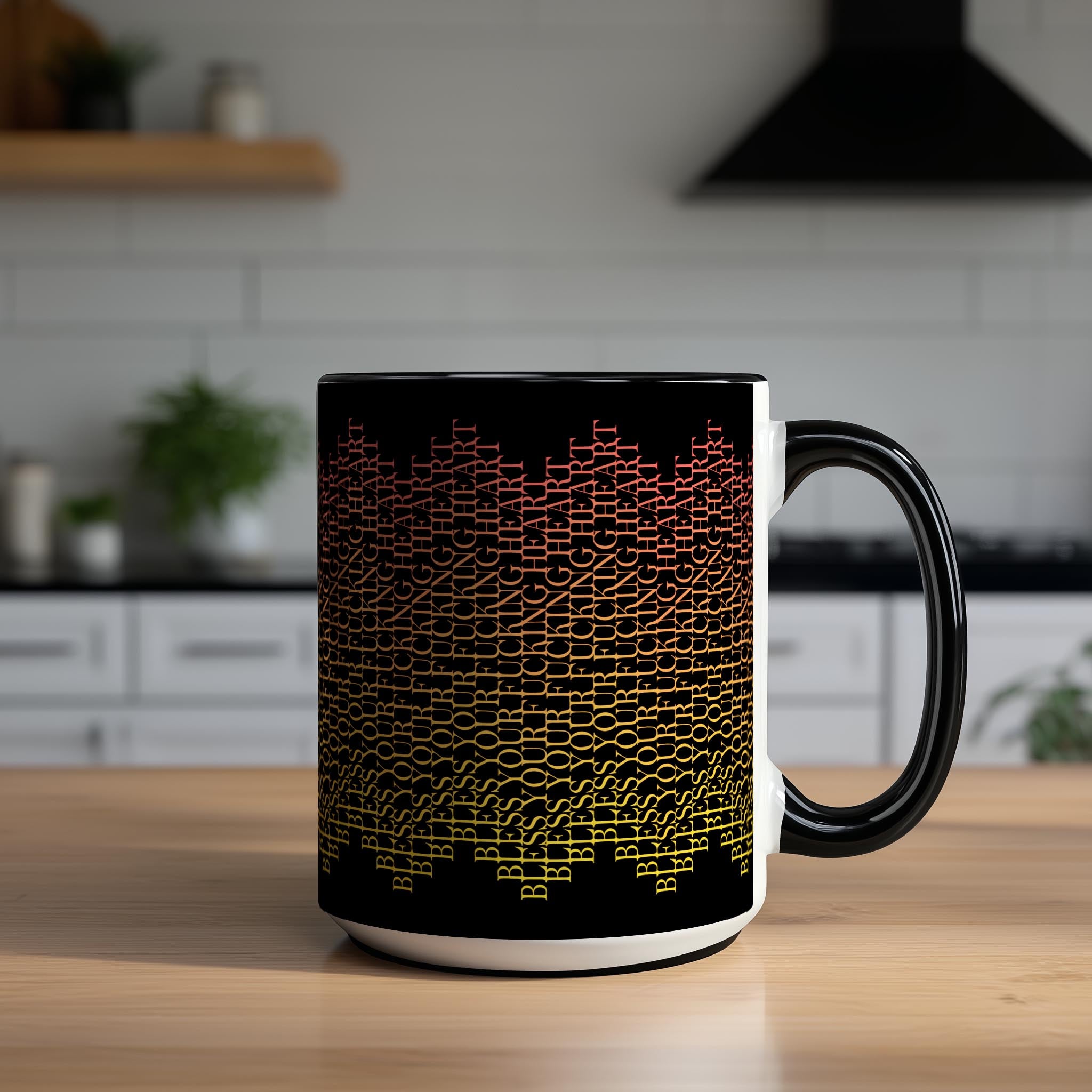 Hidden Message "Bless Your F*cking Heart" Mug