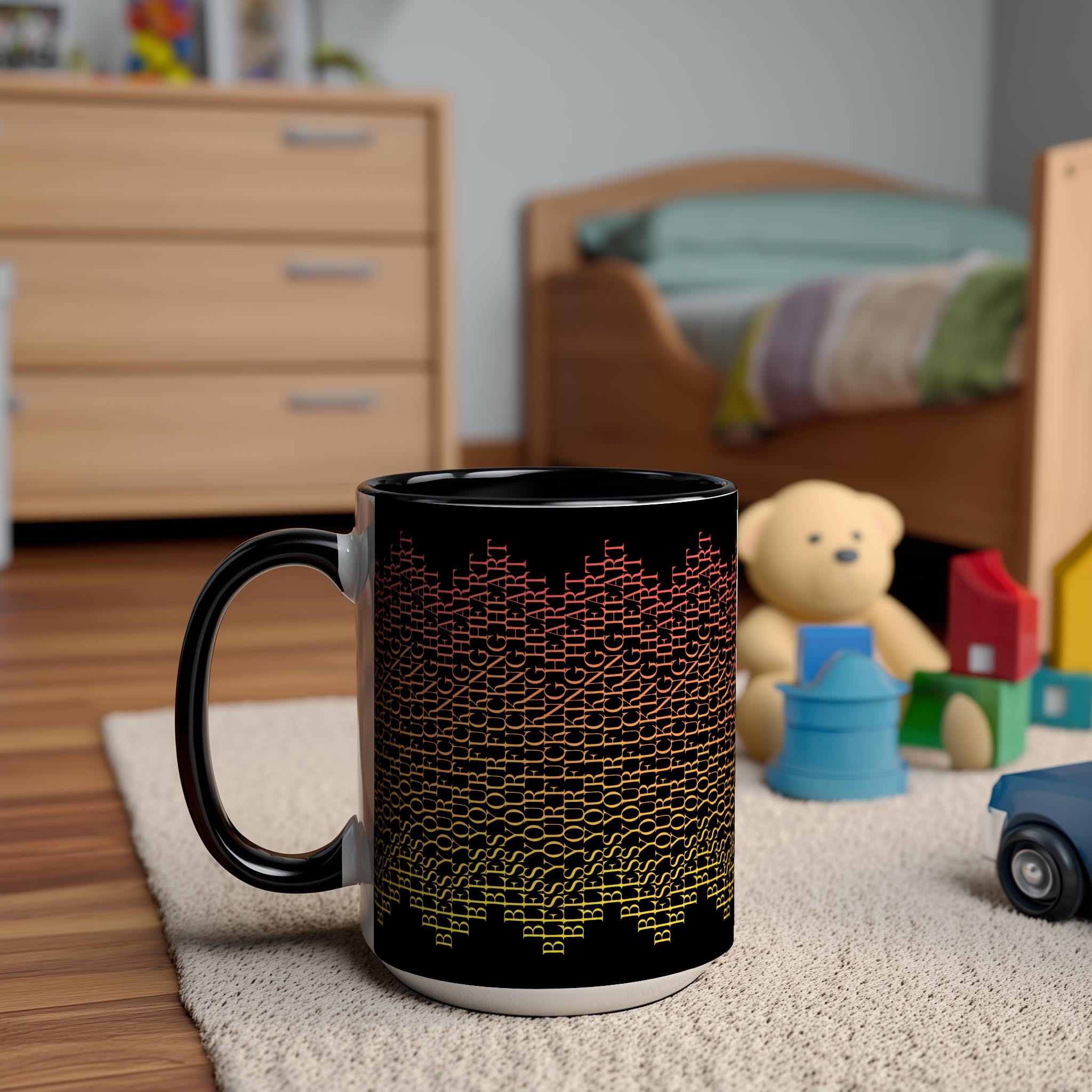 Hidden Message "Bless Your F*cking Heart" Mug