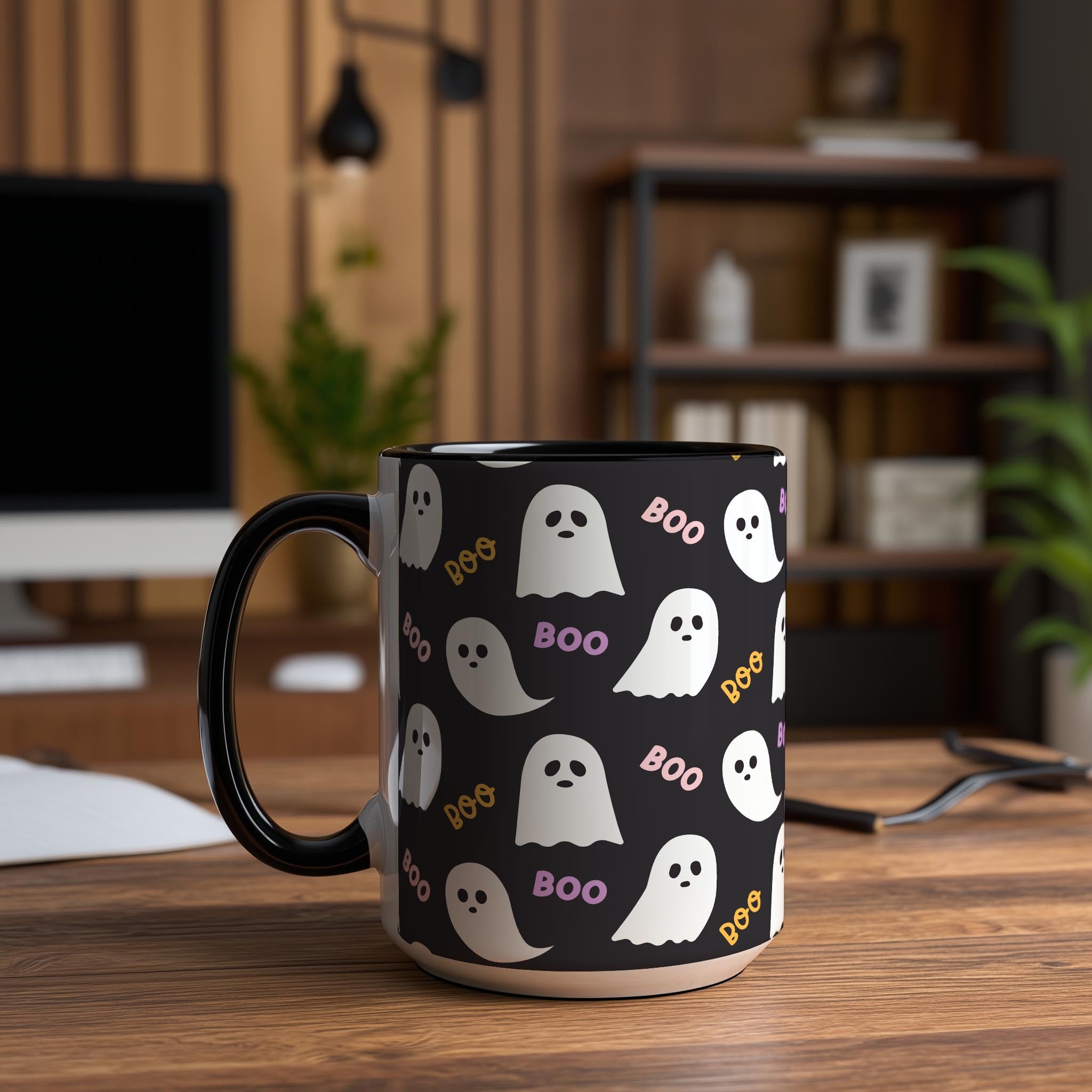 Cute Ghost "Boo!" - Halloween Mug