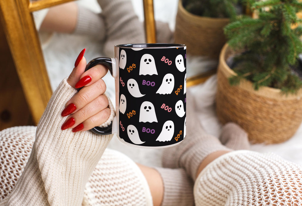 Cute Ghost "Boo!" - Halloween Mug