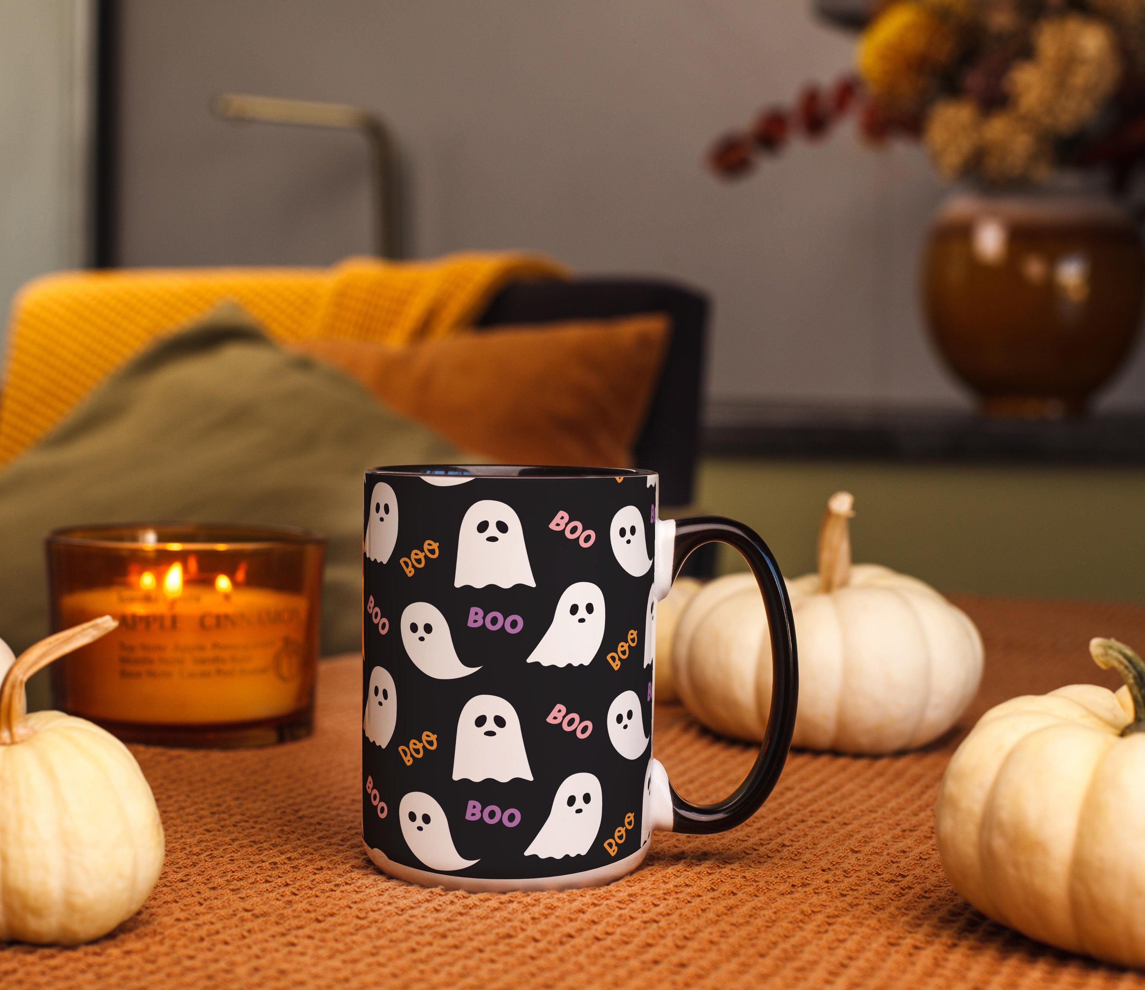 Cute Ghost "Boo!" - Halloween Mug