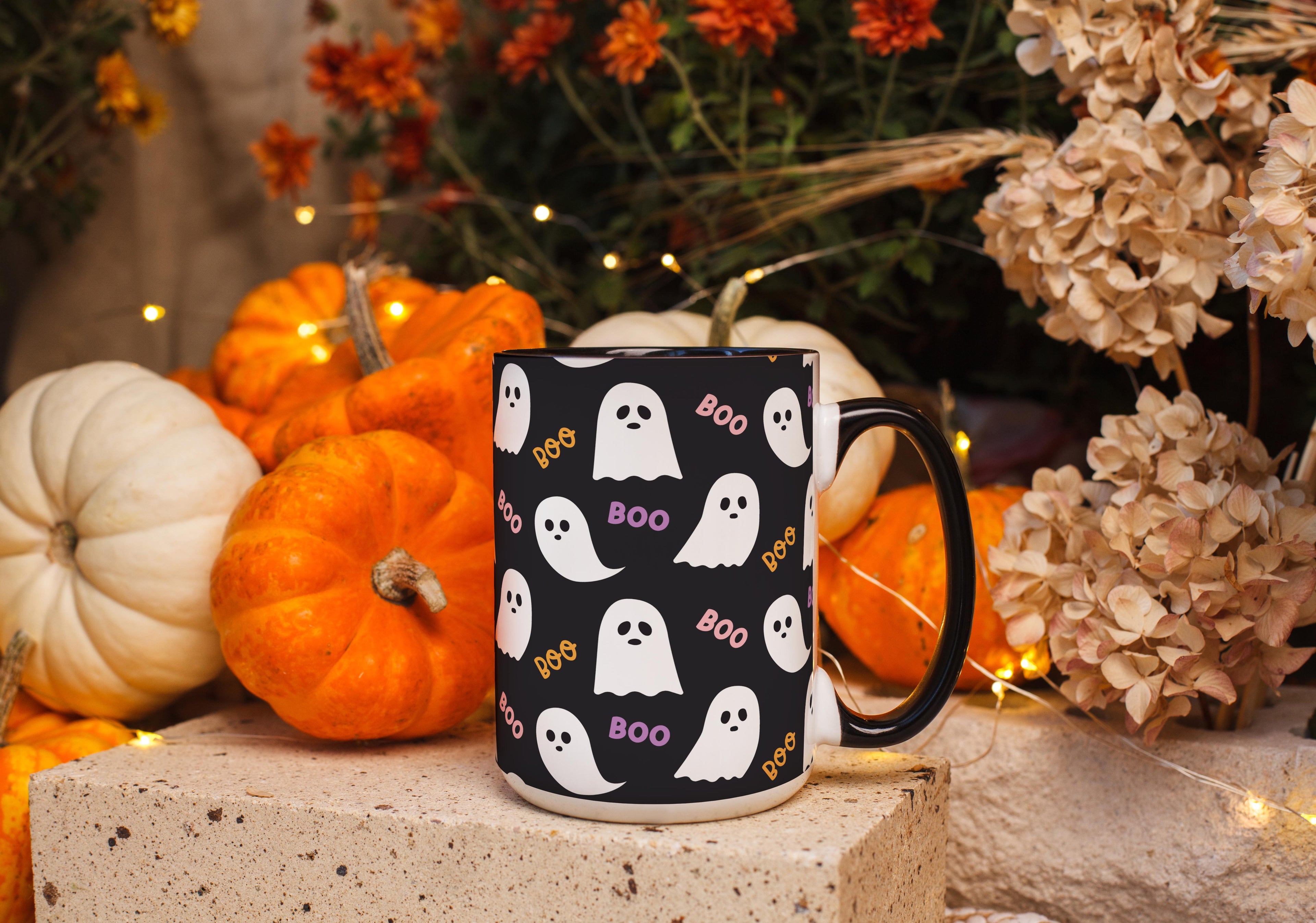 Cute Ghost "Boo!" - Halloween Mug