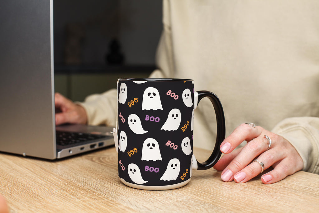 Cute Ghost "Boo!" - Halloween Mug