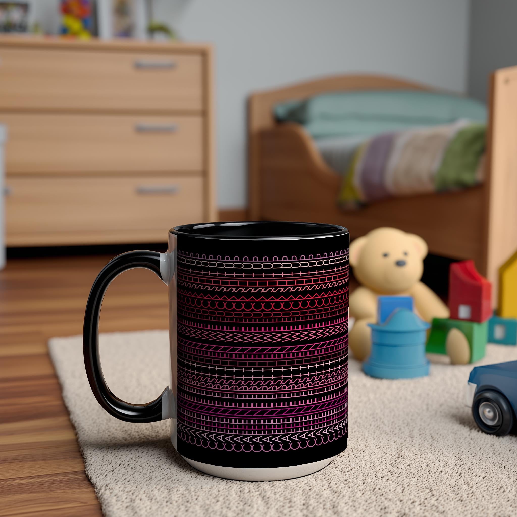 Hidden Message "Caffeine First then we F*ck Sh*t Up" Mug