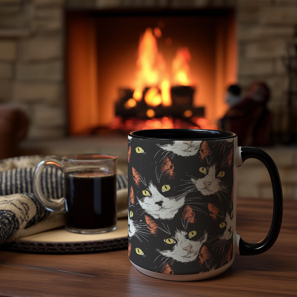 Calico Cats Pattern - Pet Lovers Mug