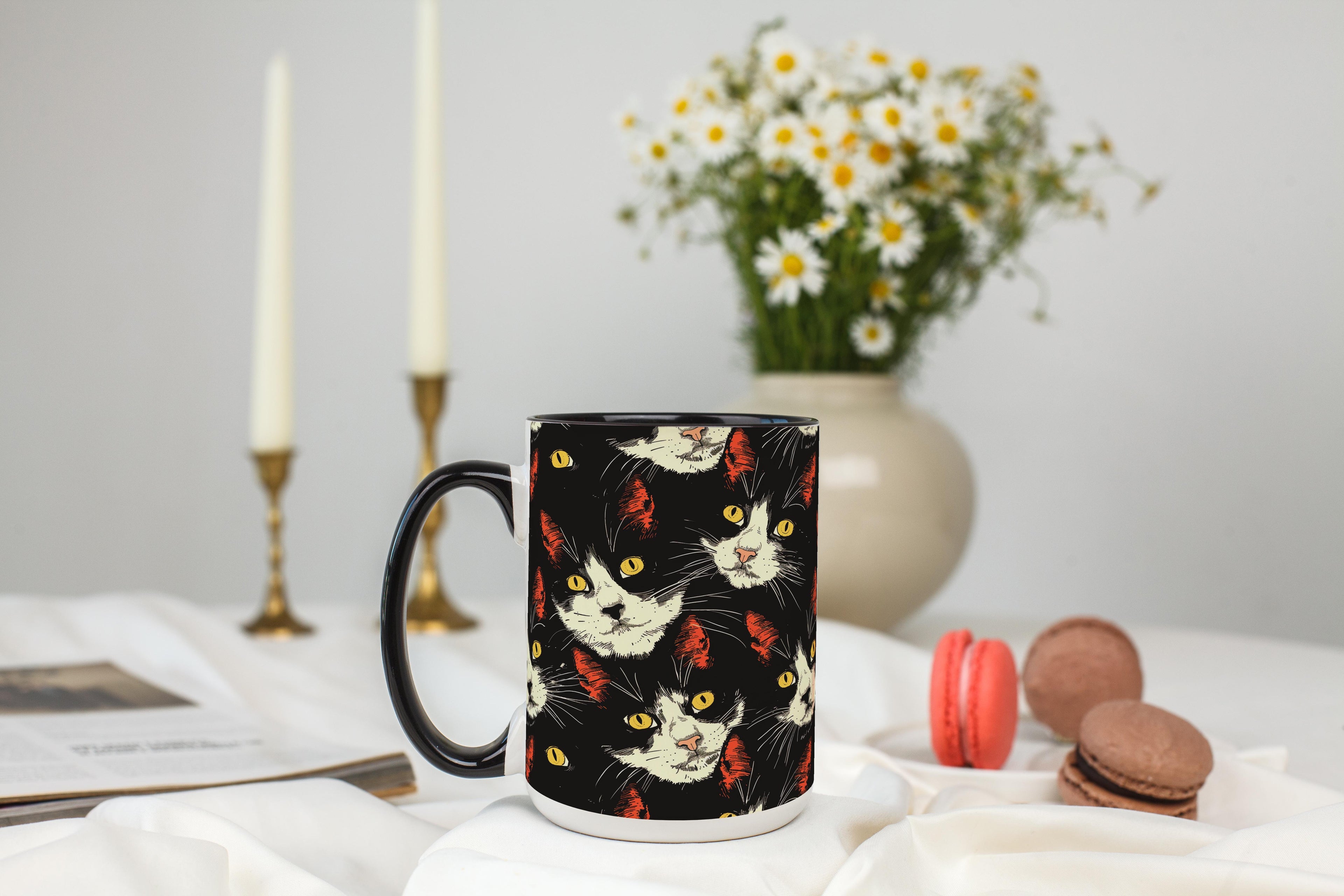 Calico Cats Pattern - Pet Lovers Mug