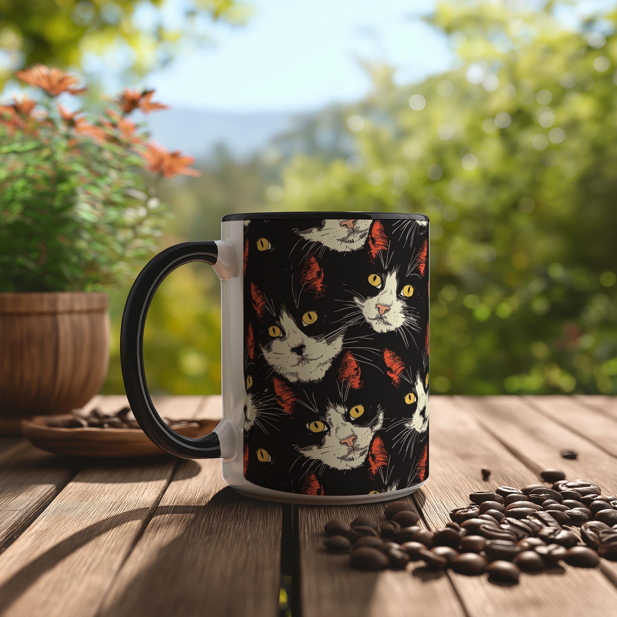 Calico Cats Pattern - Pet Lovers Mug