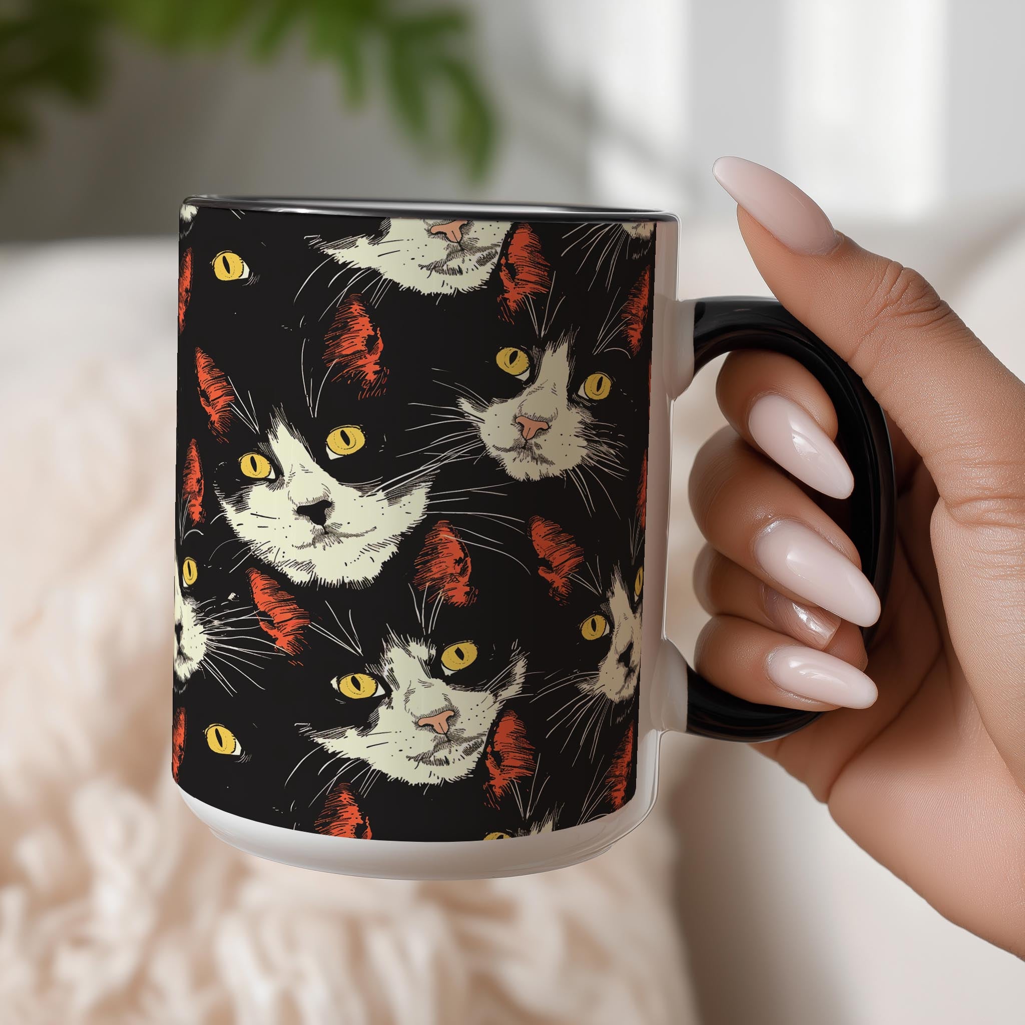 Calico Cats Pattern - Pet Lovers Mug