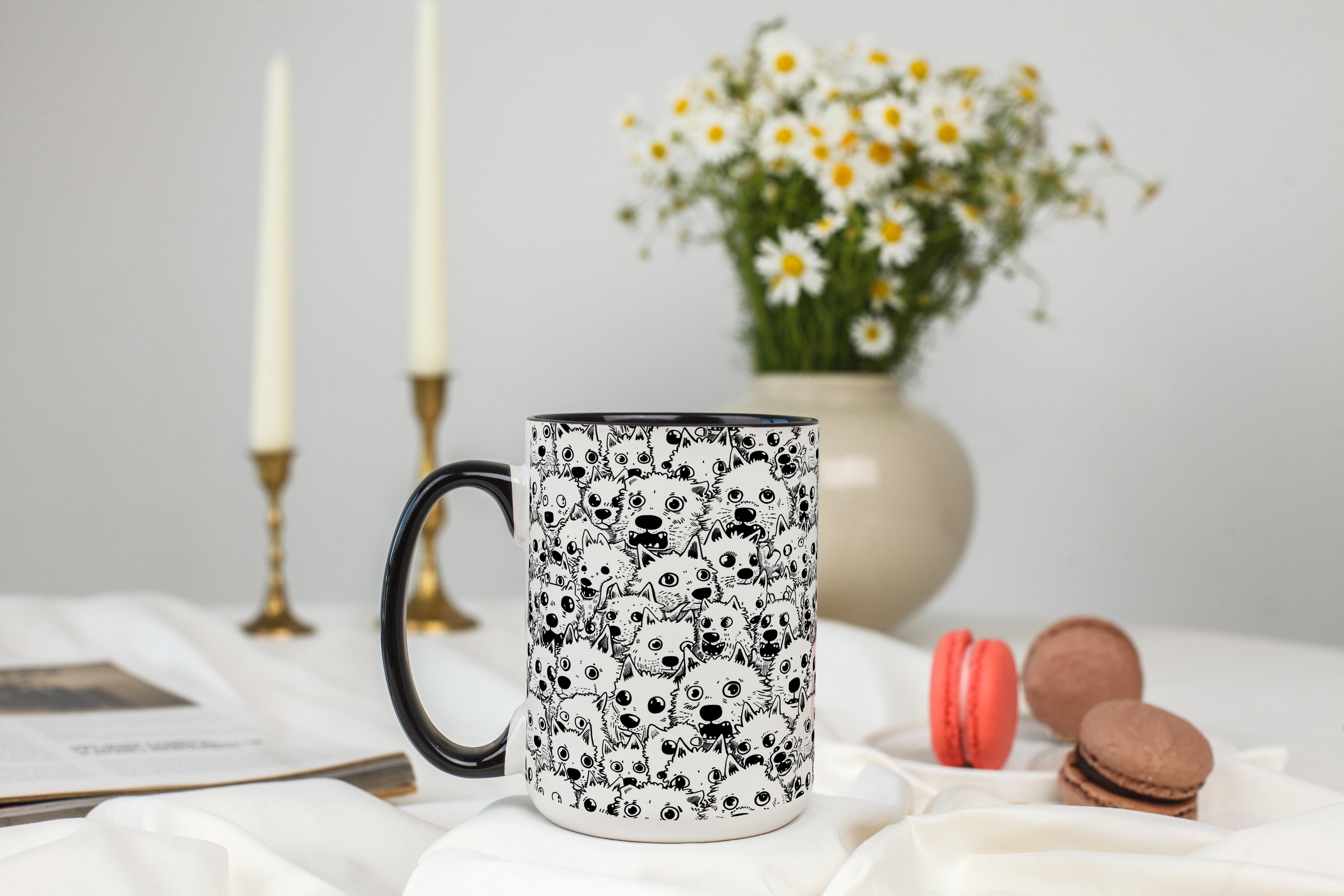 Crowded White Dogs - Pet Lovers Mug