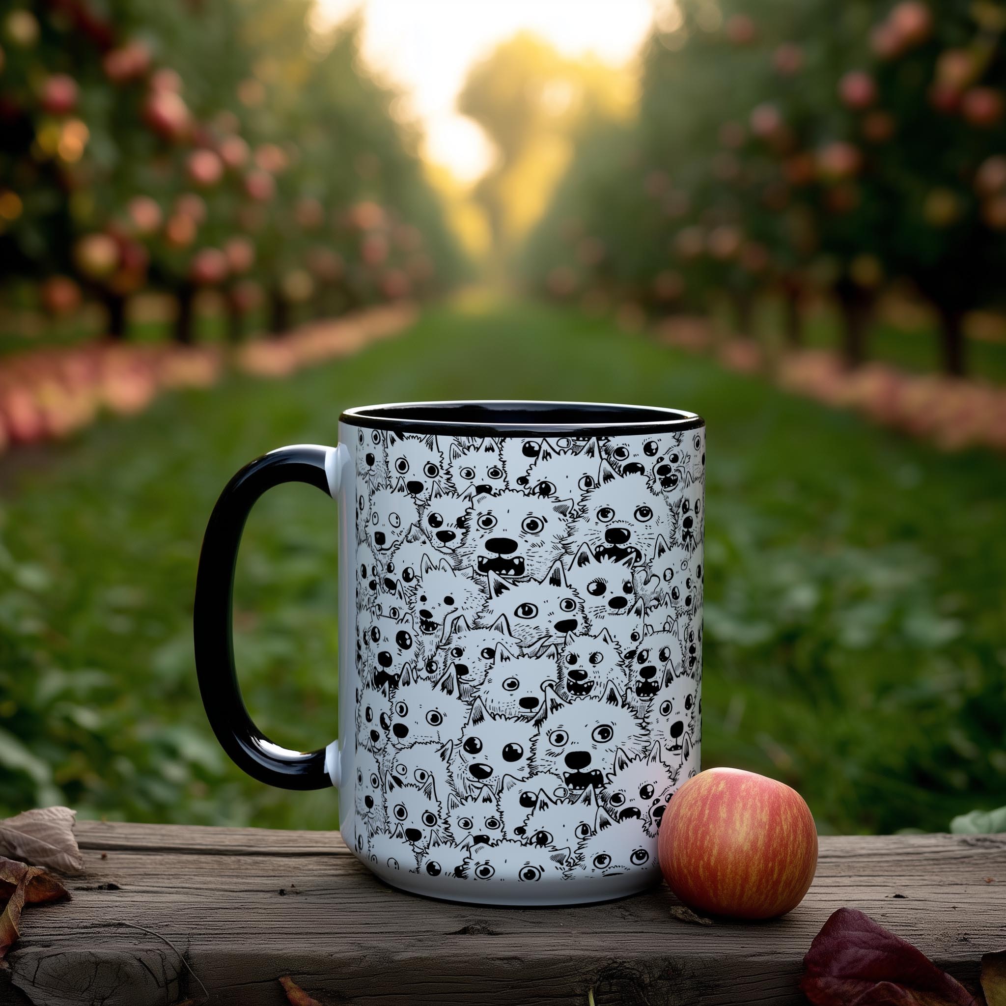 Crowded White Dogs - Pet Lovers Mug