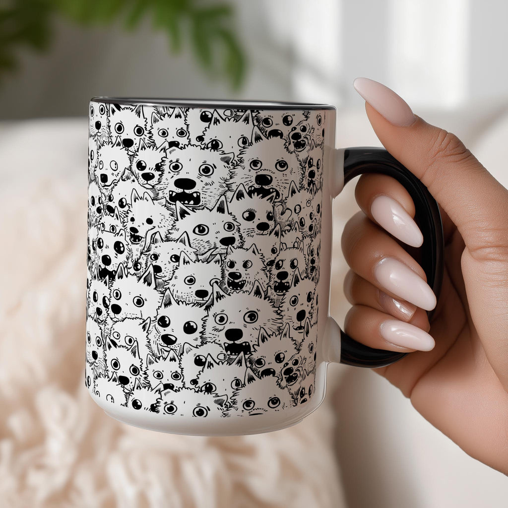 Crowded White Dogs - Pet Lovers Mug