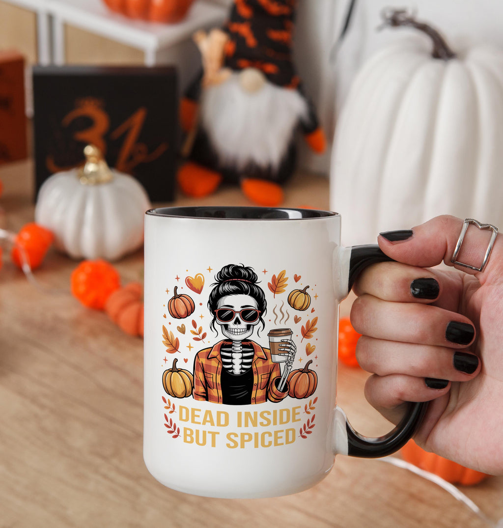 Dead Inside but Pumkpin Spiced - Hobbies and Interests Mug