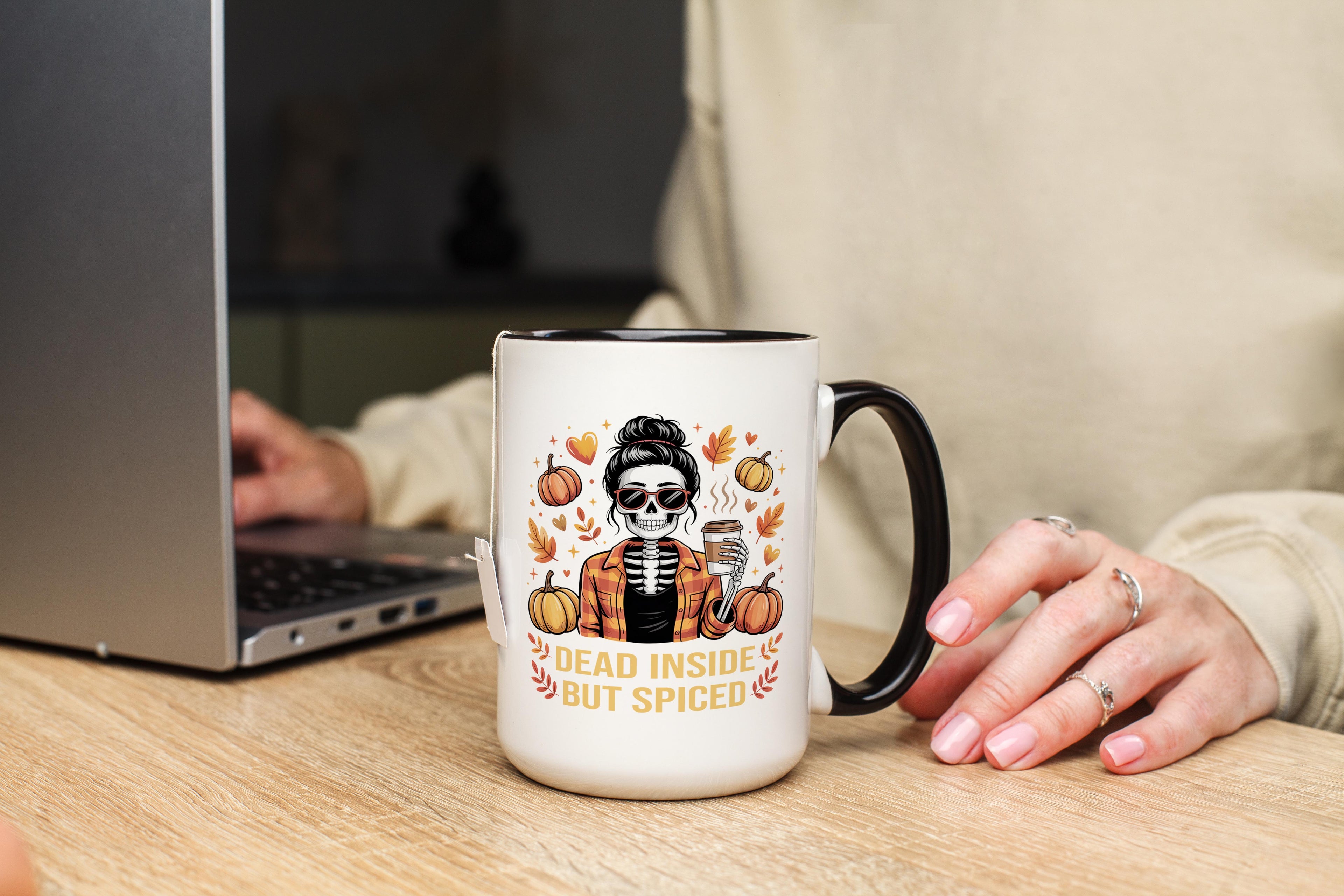 Dead Inside but Pumkpin Spiced - Hobbies and Interests Mug