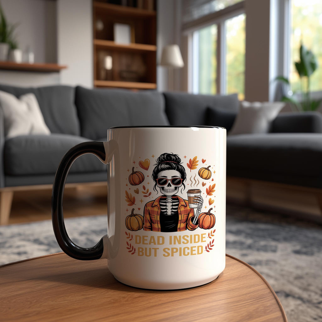 Dead Inside but Pumkpin Spiced - Hobbies and Interests Mug