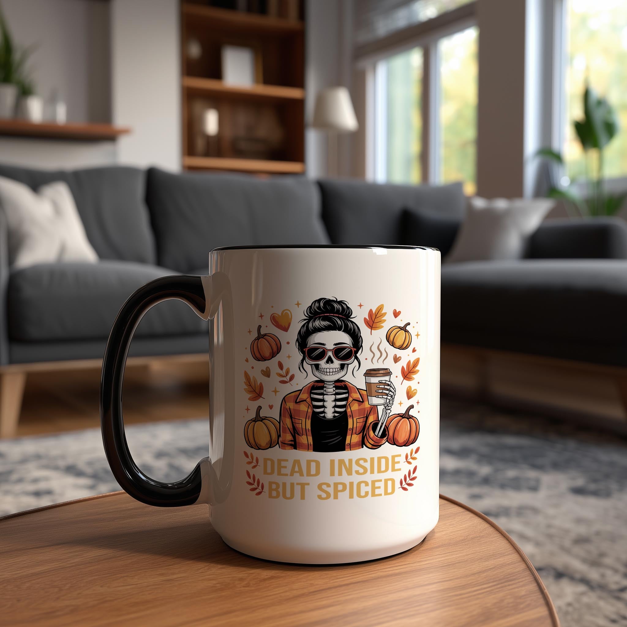 Dead Inside but Pumkpin Spiced - Hobbies and Interests Mug