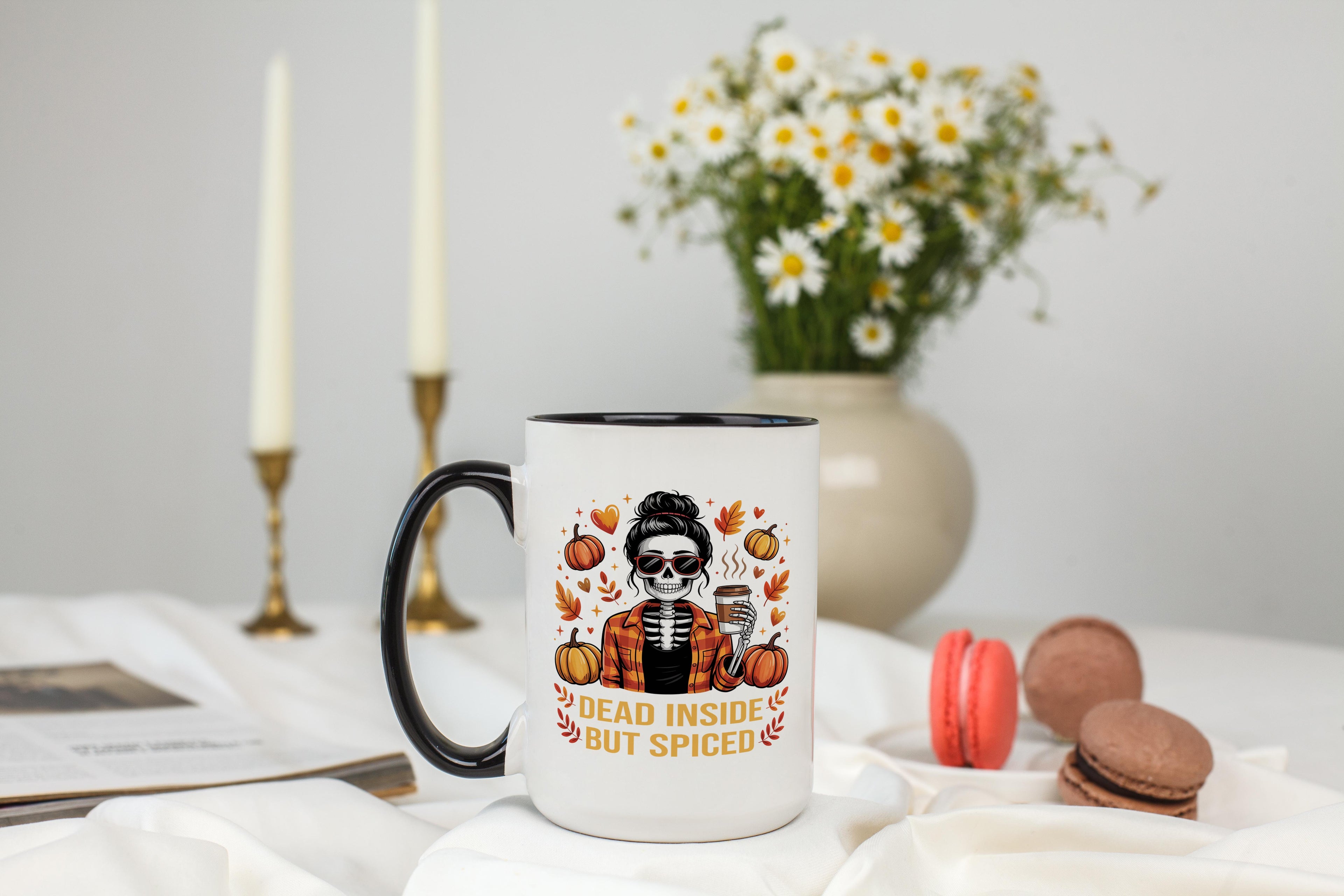 Dead Inside but Pumkpin Spiced - Hobbies and Interests Mug
