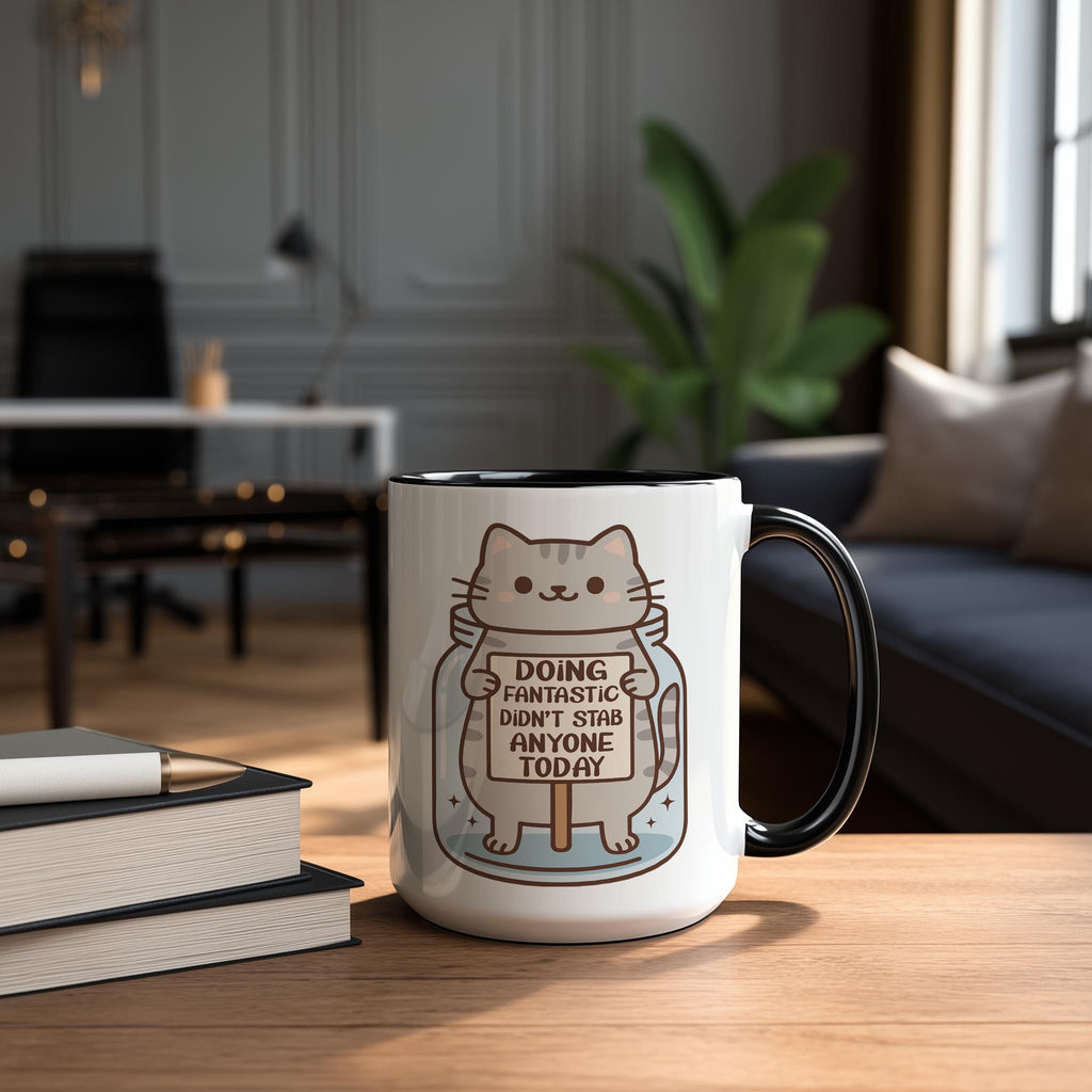 Doing Fantastic Didn't Stab Anyone Today - Health and Wellbeing Mug