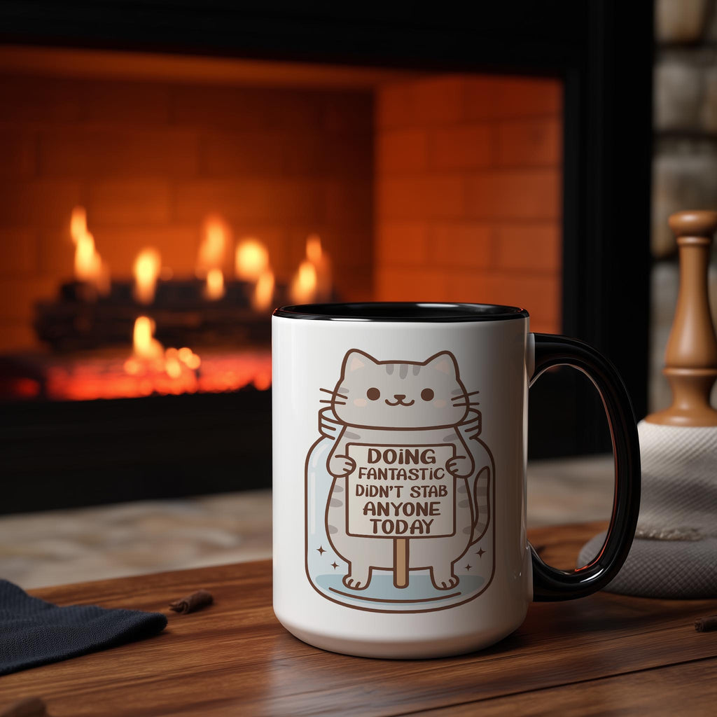 Doing Fantastic Didn't Stab Anyone Today - Health and Wellbeing Mug