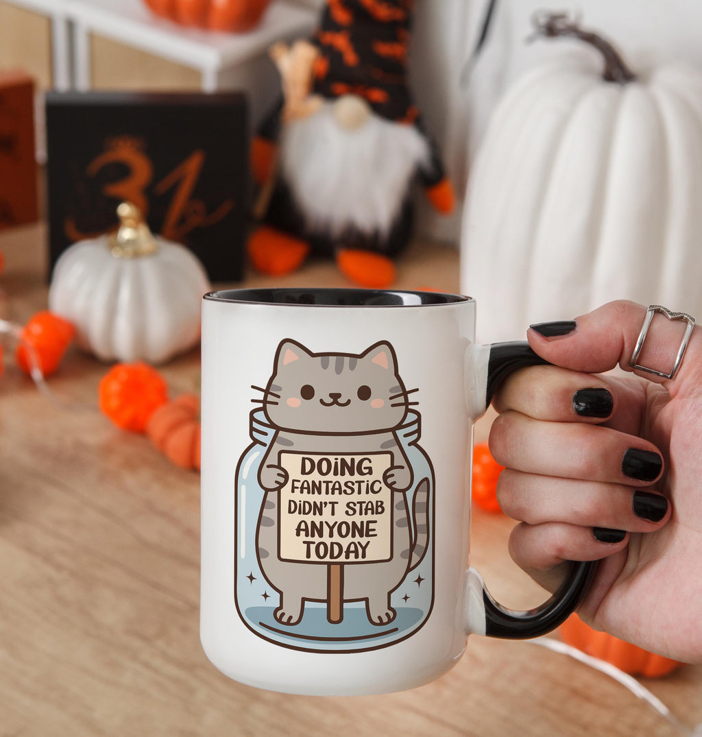 Doing Fantastic Didn't Stab Anyone Today - Health and Wellbeing Mug